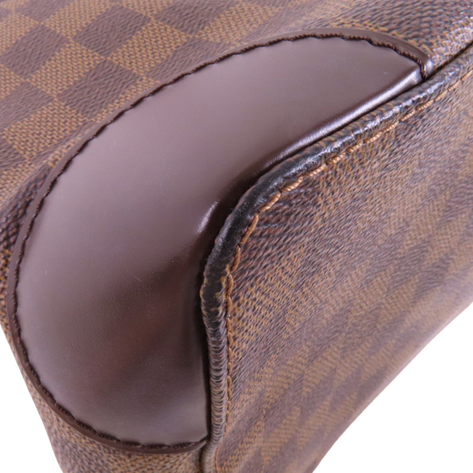 LOUIS VUITTON Damier Ebene Hampstead PM金扣肩背袋