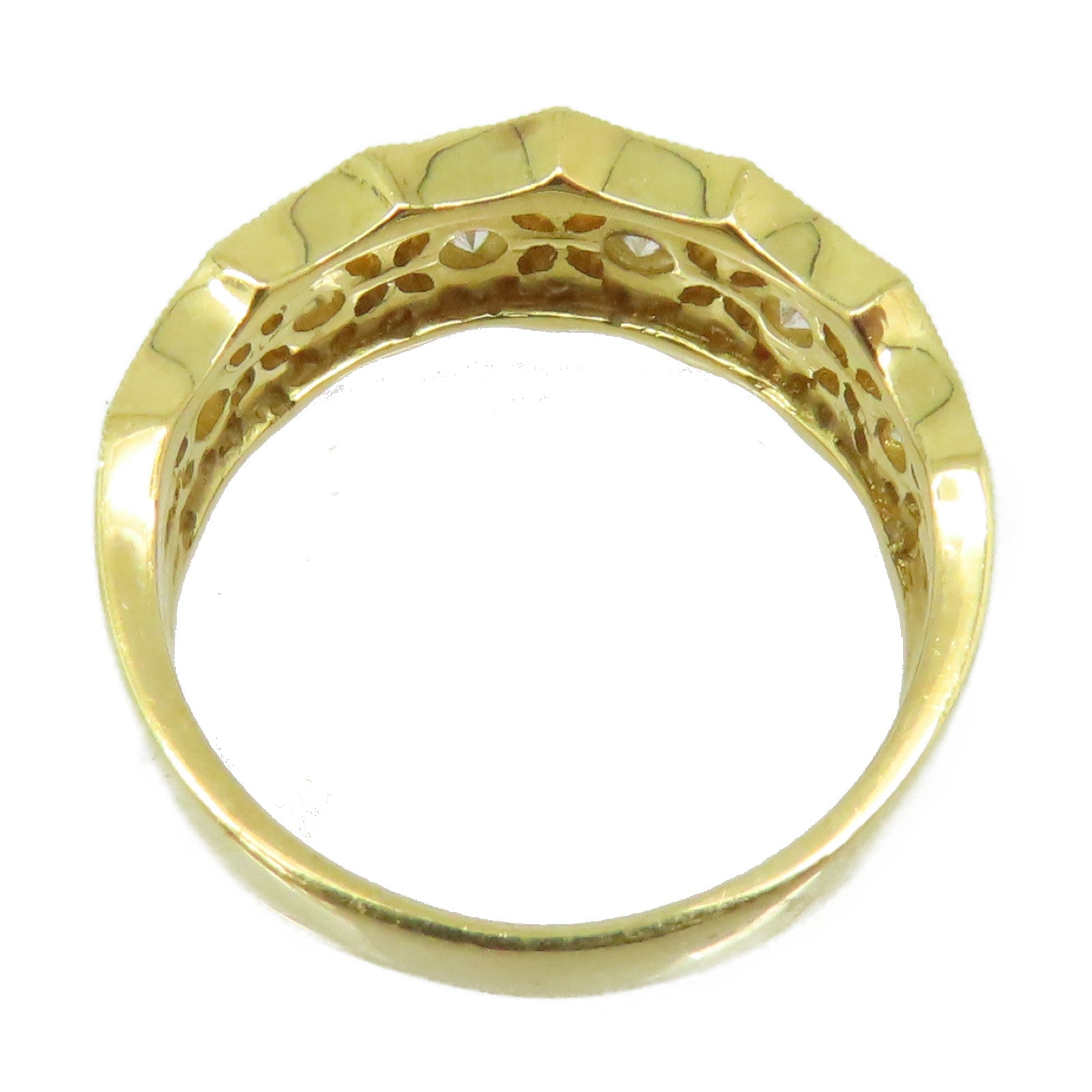 JEWELRY 【激減優惠】18K黃金/鑽石Diamond Ring戒指US#5.25