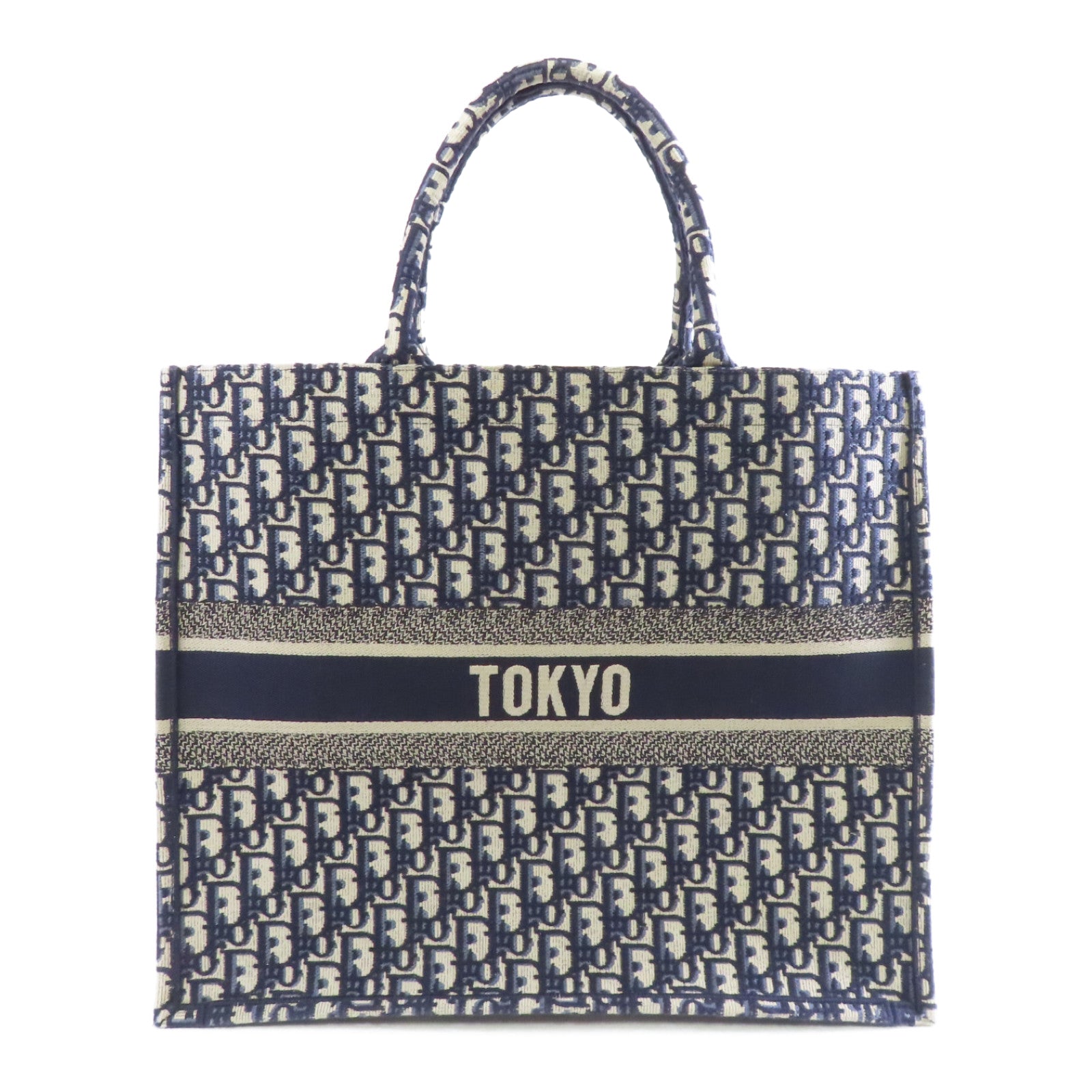 Dior 帆布Book Tote Bag手挽袋藍色