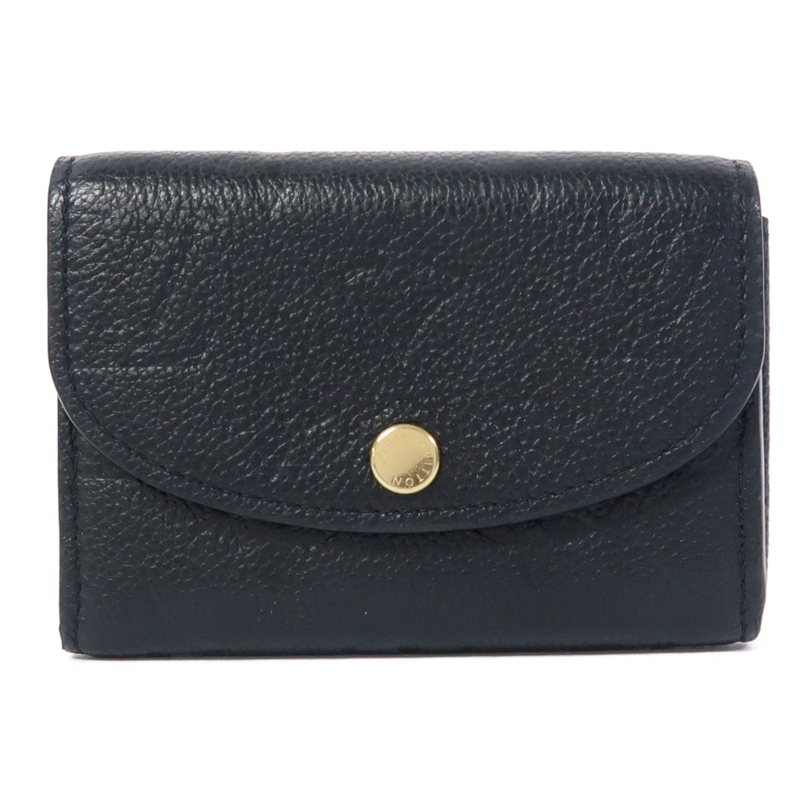 LOUIS VUITTON Monogram Empreinte Rosalie金扣零錢包黑色