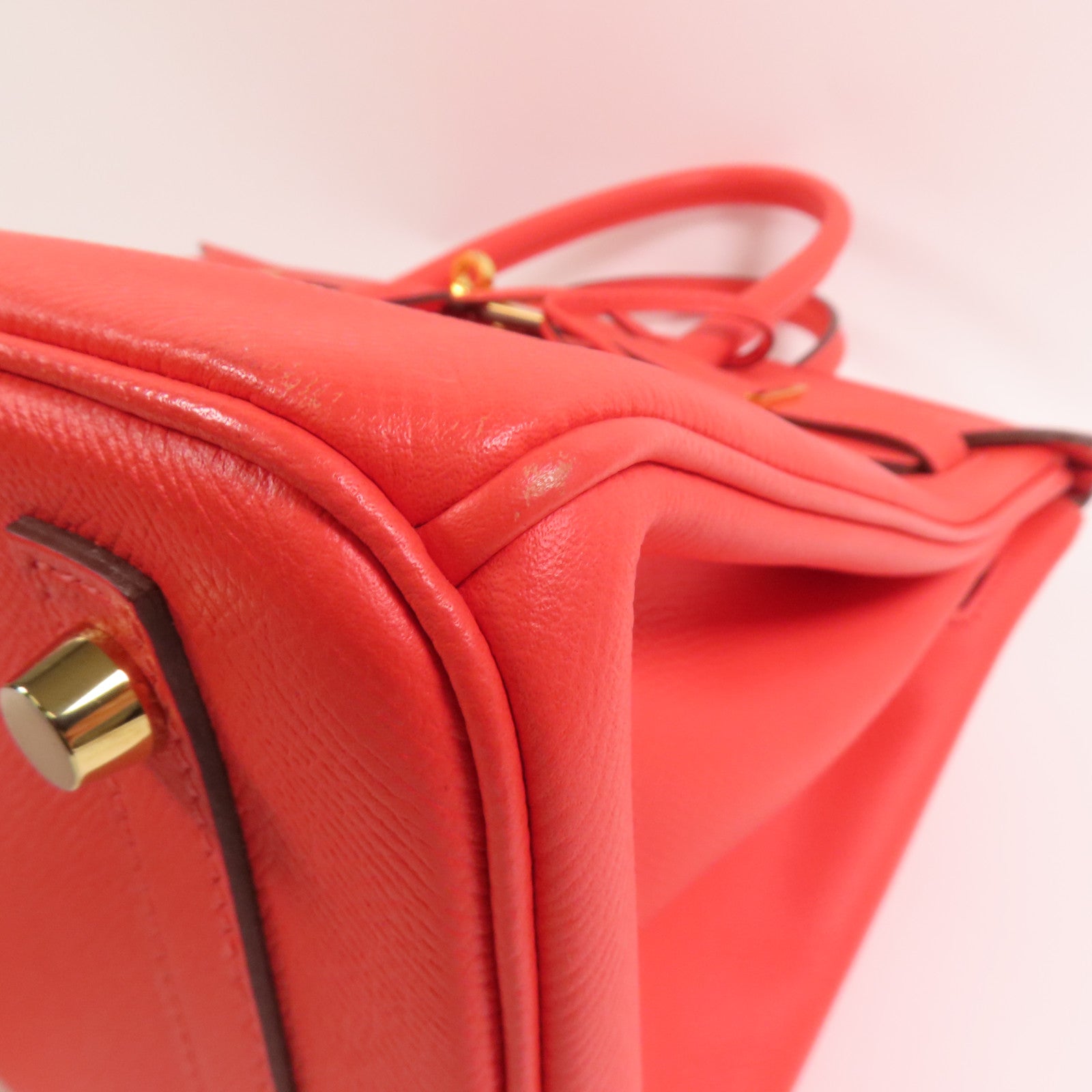 HERMES Epsom皮革Birkin 30金扣手挽袋Rose Jaipur
