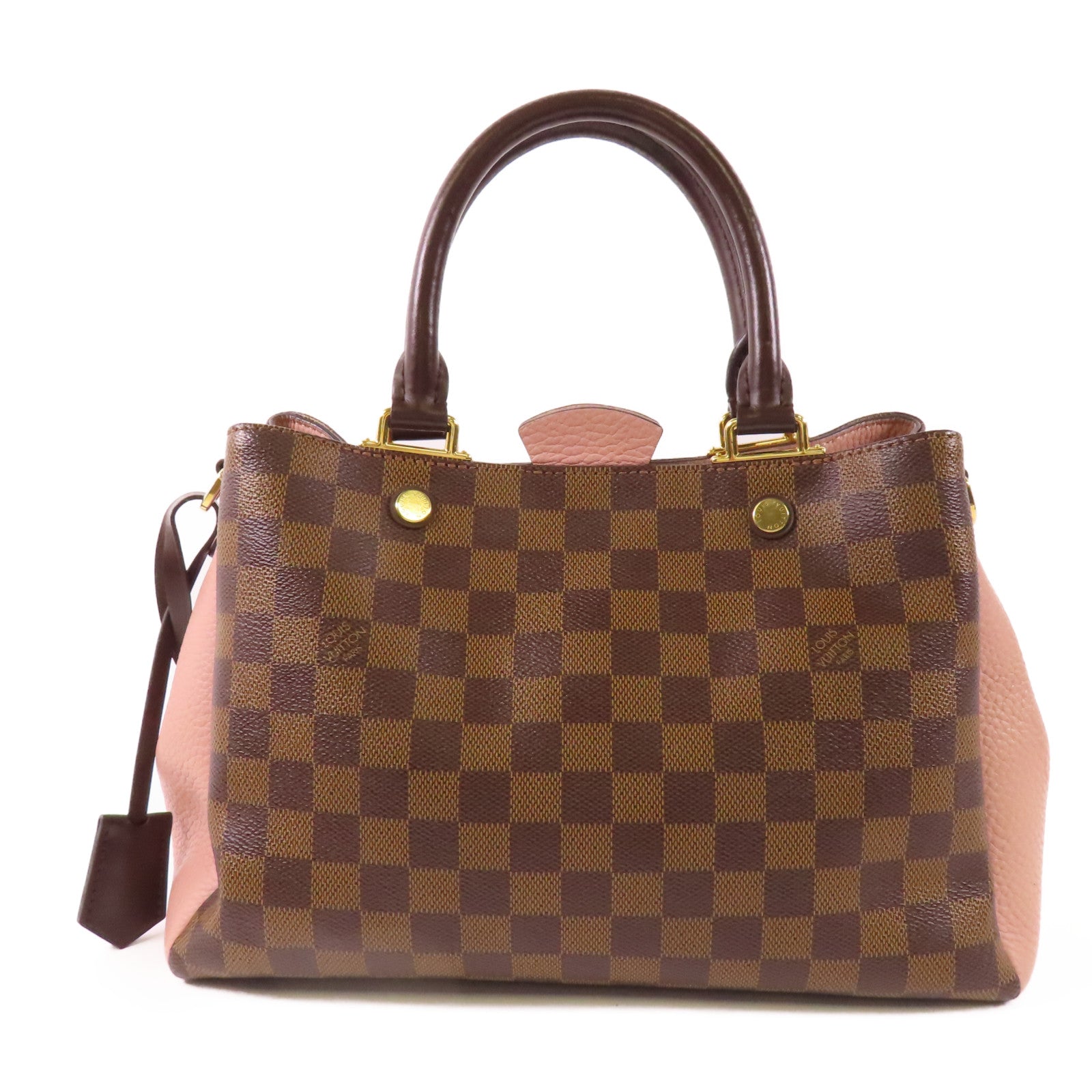 LOUIS VUITTON Damier Brittany金扣手挽肩背兩用袋