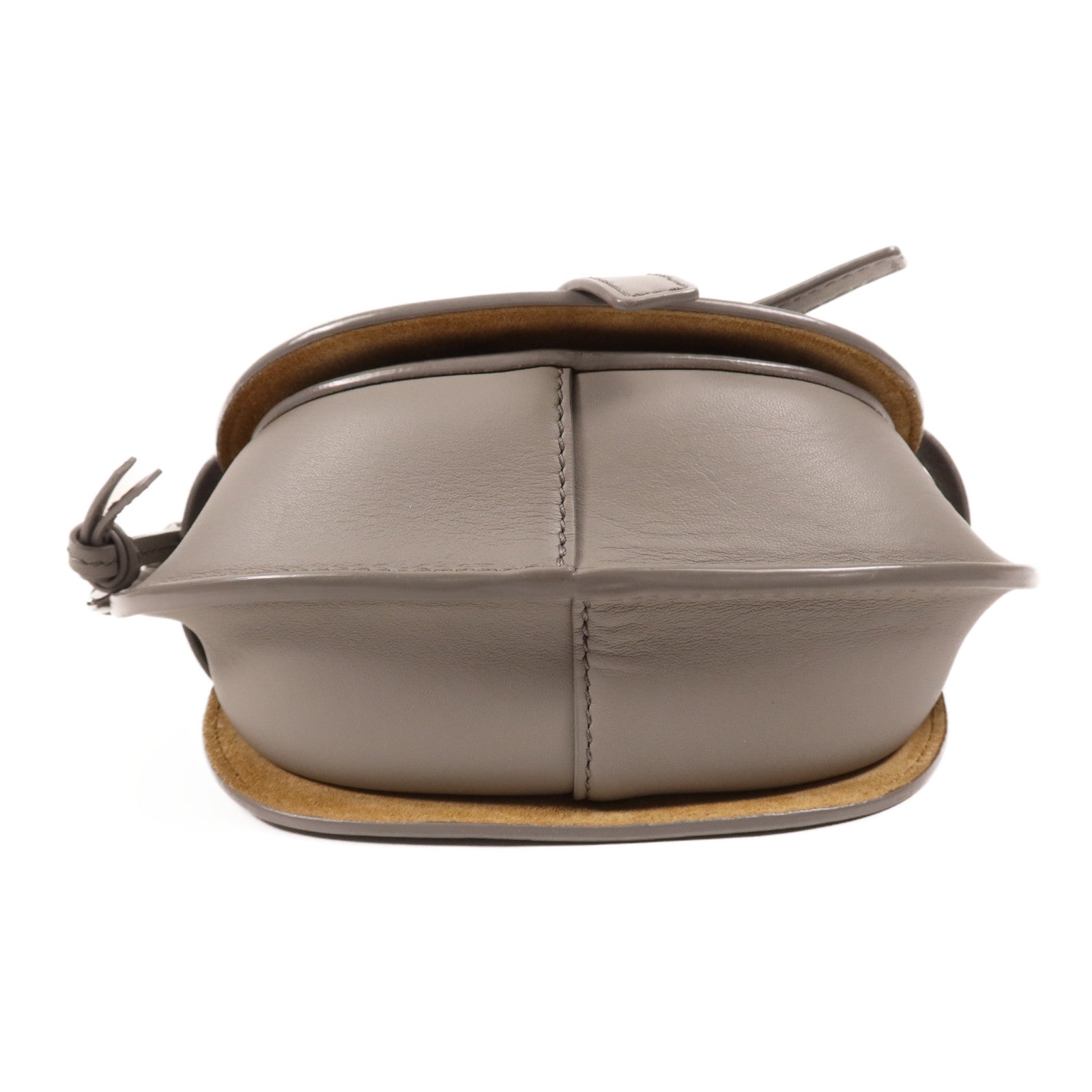 LOEWE 牛皮皮革Mini Gate銀扣肩背袋