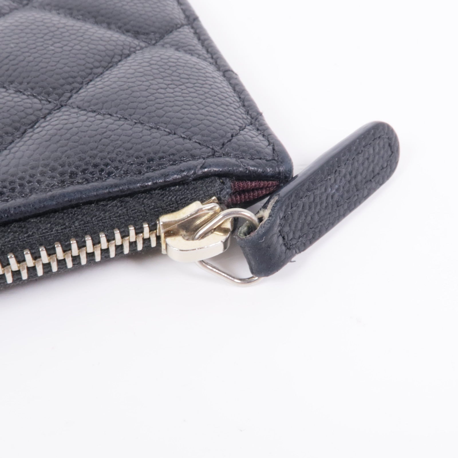 CHANEL 牛皮皮革Zipped Wallet金扣長錢包
