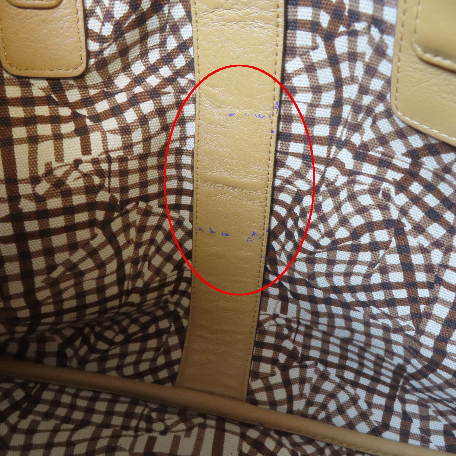 MCM 【激減優惠】塗層帆布Tote Bag金扣手挽袋啡色