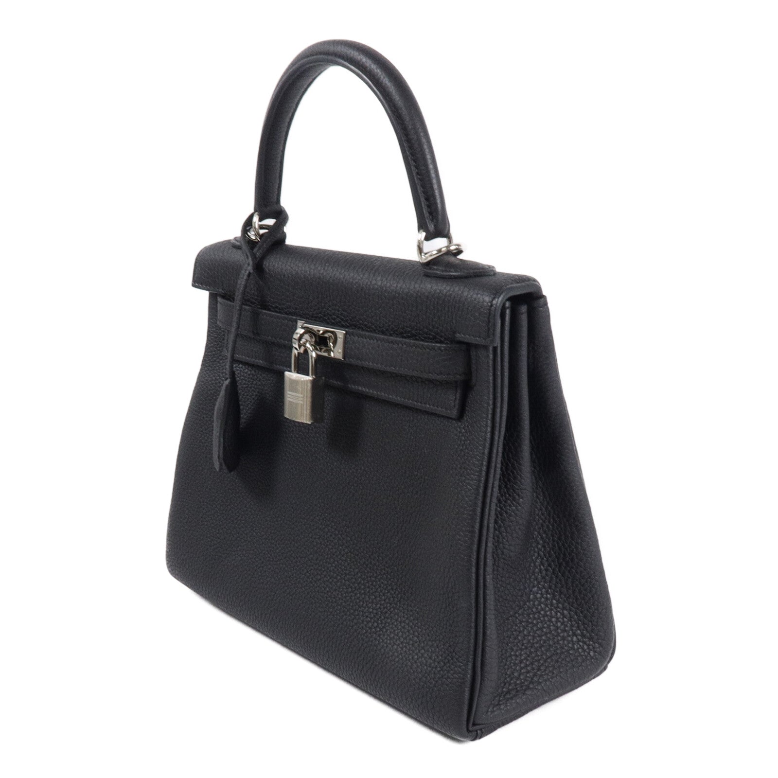 HERMES Togo皮革Kelly 25手挽肩背兩用袋Noir