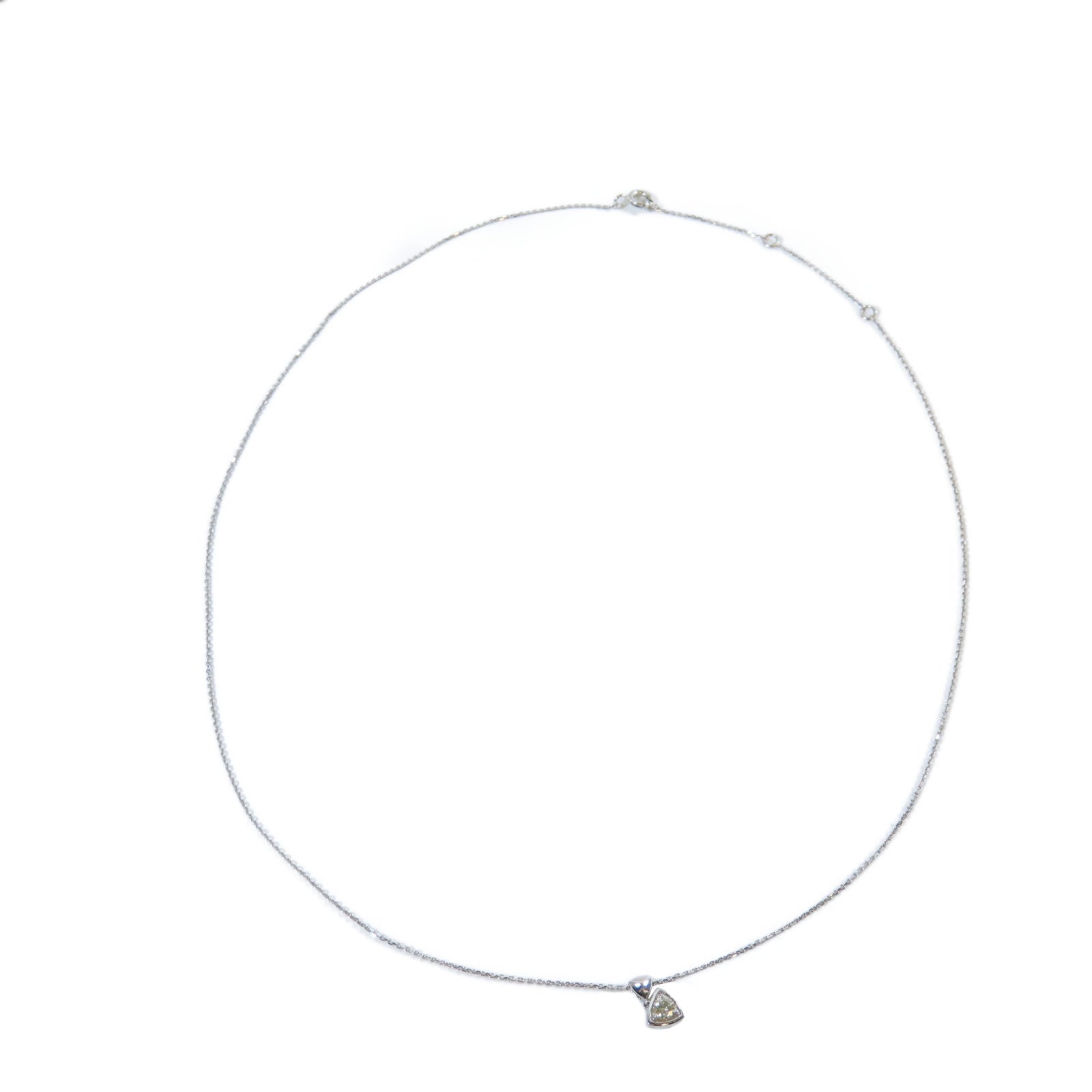 JEWELRY 【激減優惠】18K白金Diamond Necklace 0.113ct鑽石項鍊