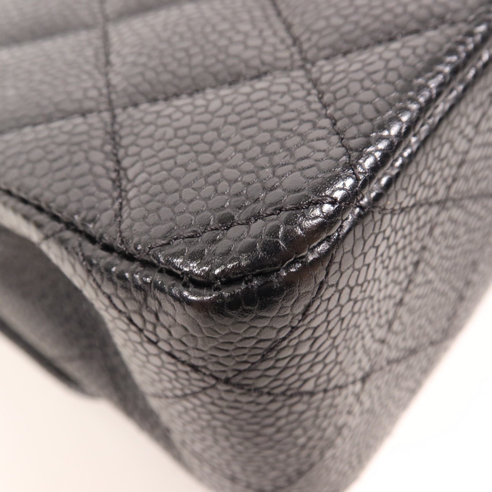 CHANEL 牛皮皮革Classic 25銀扣鏈帶肩背袋