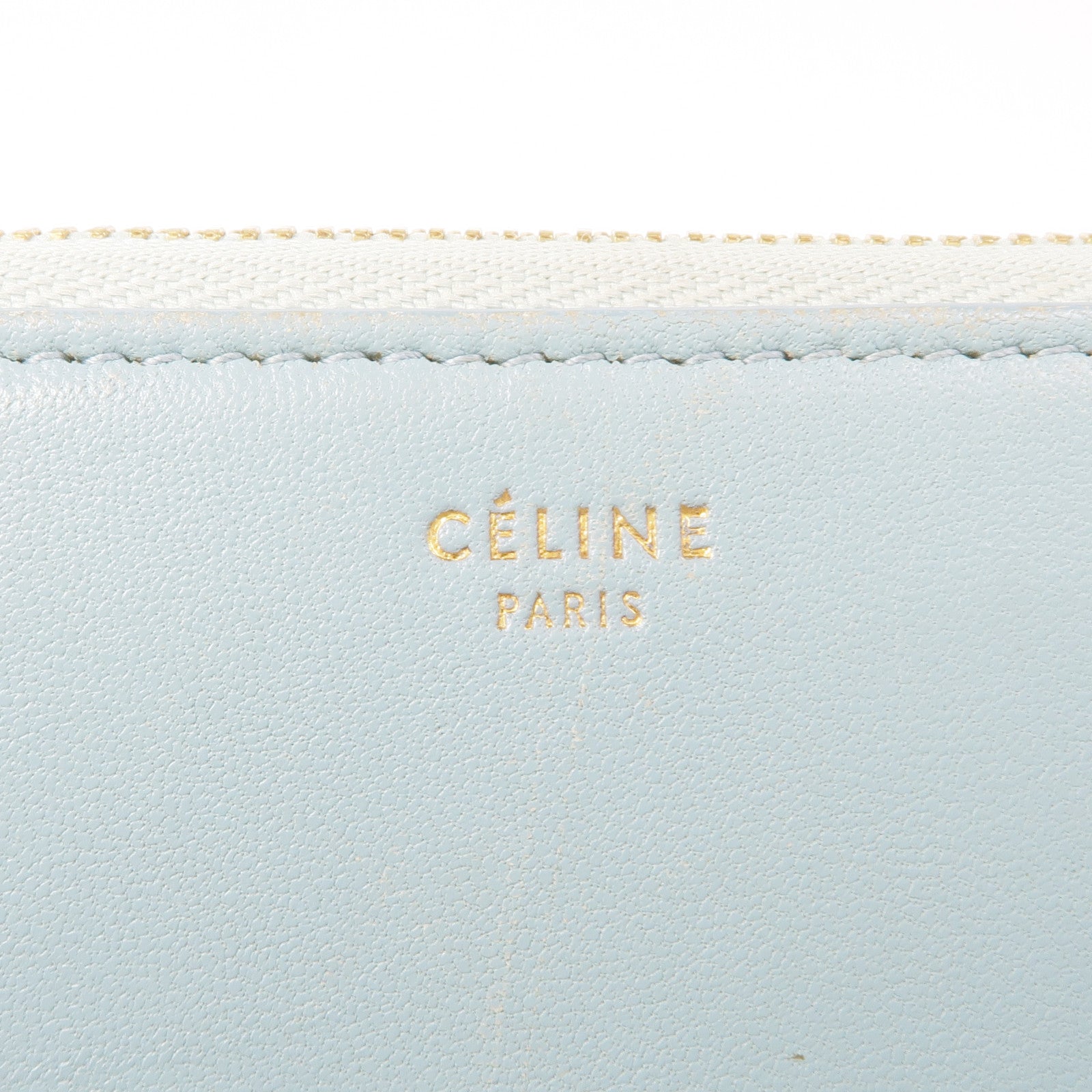 CELINE 牛皮皮革Wallet金扣長錢包