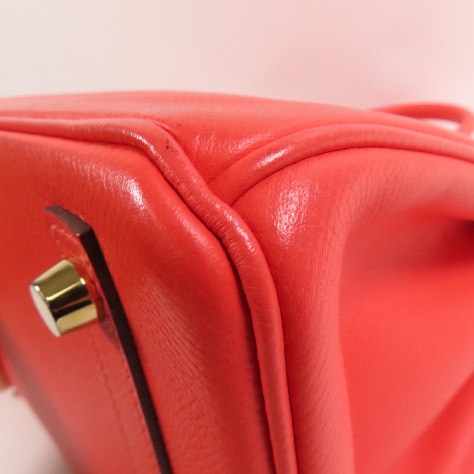 HERMES Epsom皮革Birkin 30金扣手挽袋Rose Jaipur