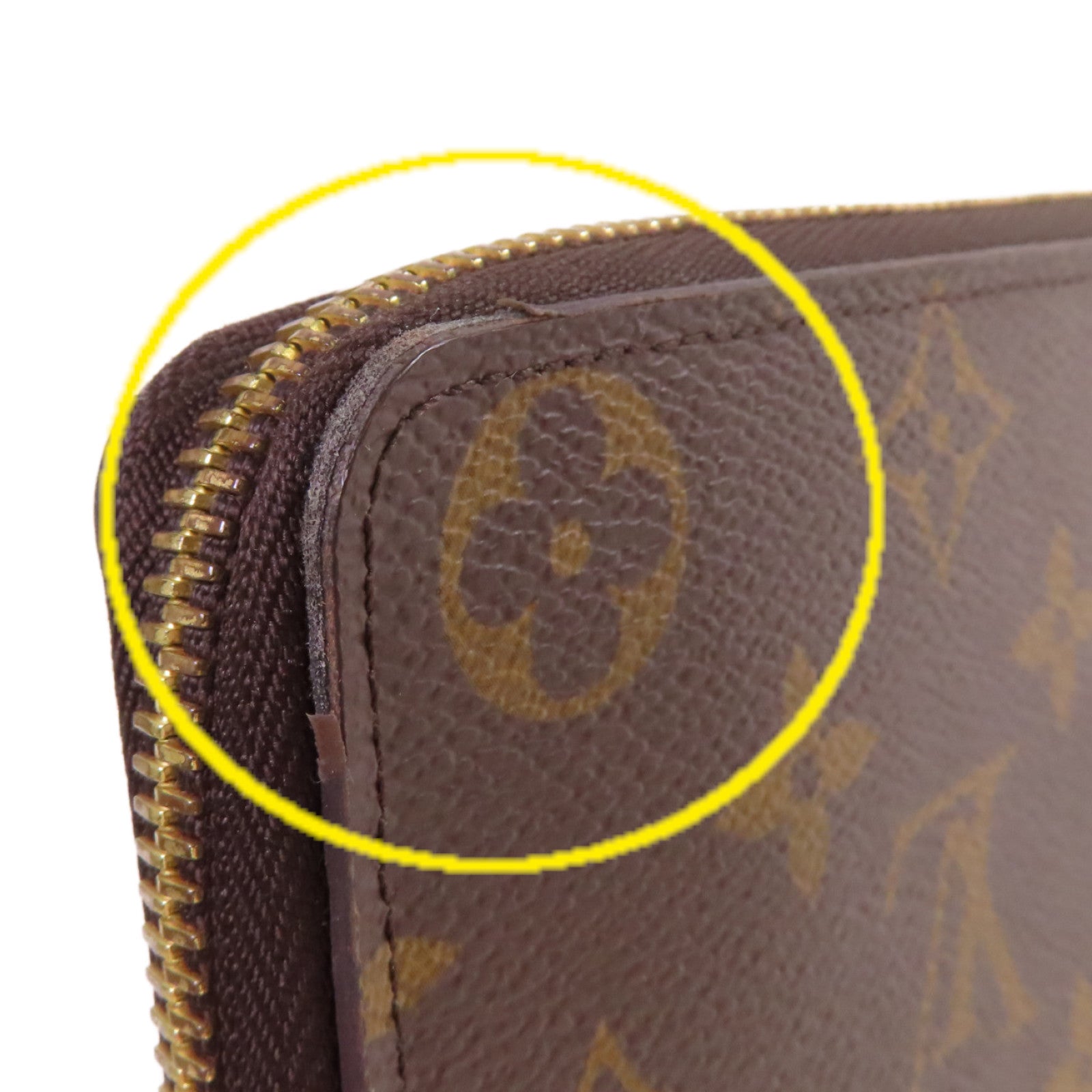 LOUIS VUITTON Monogram Clemence Long Wallet金扣拉鏈長錢包啡色