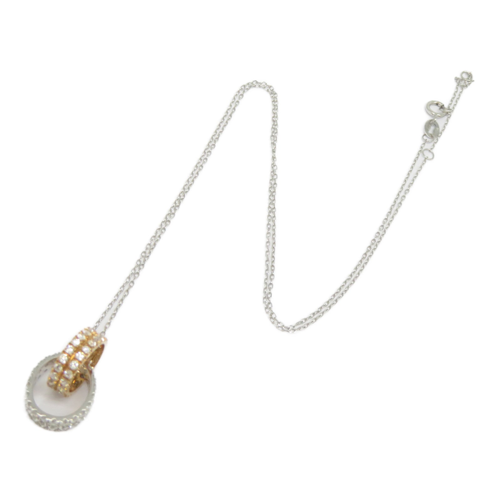 JEWELRY 【激減優惠】18K白金/玫瑰金Diamond Necklace 0.645ct鑽石項鍊