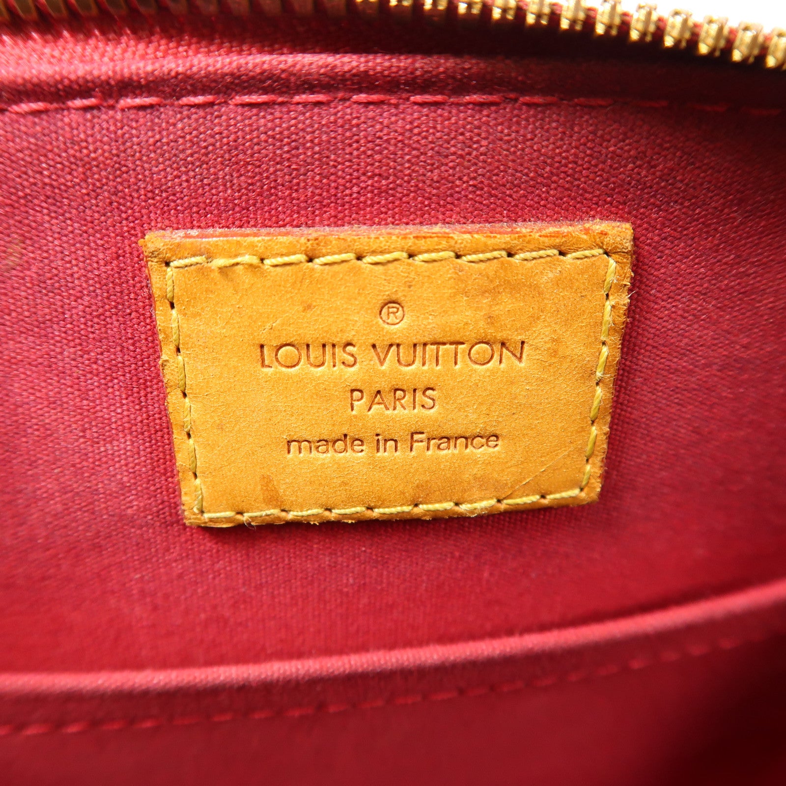 LOUIS VUITTON Monogram Vernis Alma BB金扣手挽肩背兩用袋