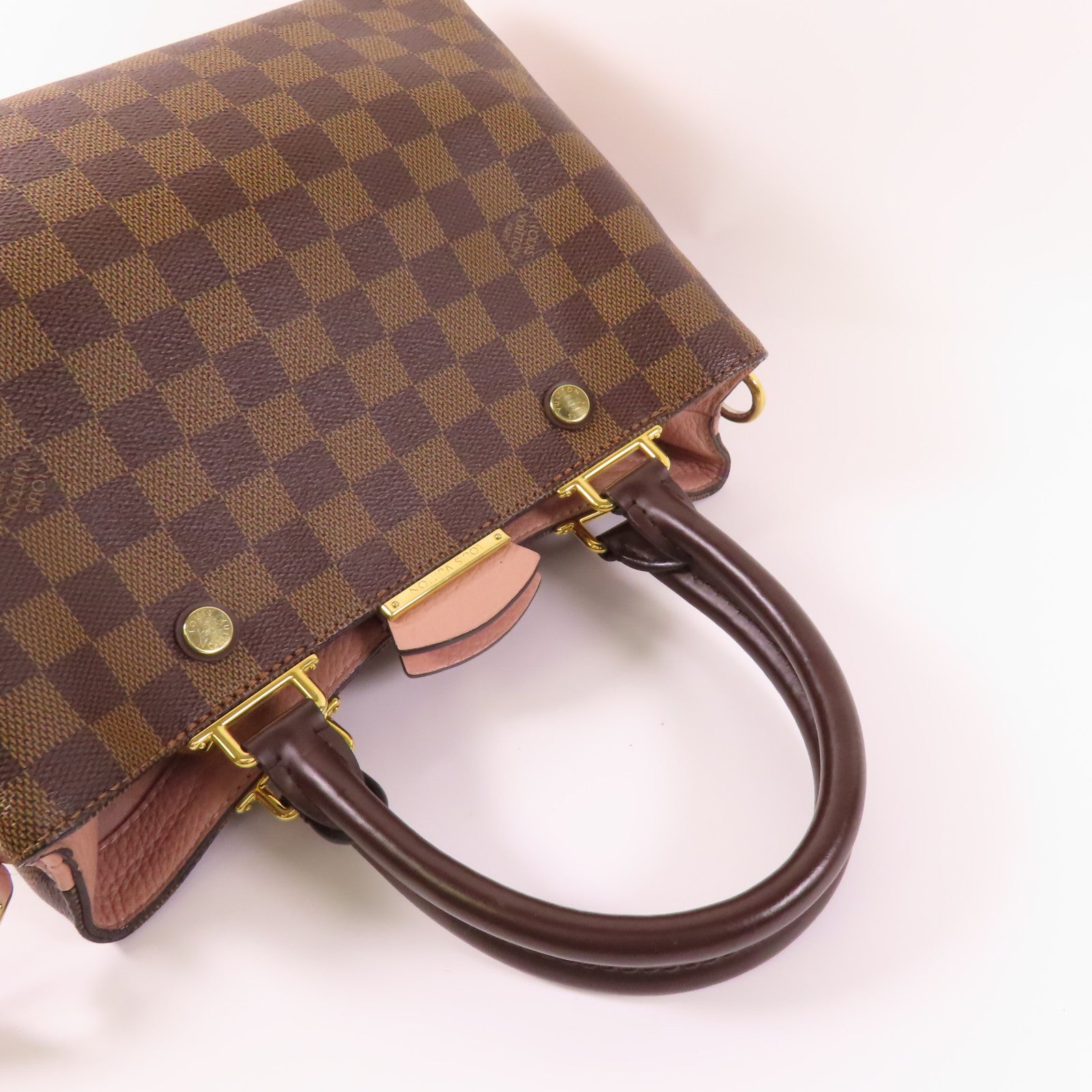 LOUIS VUITTON Damier Brittany金扣手挽肩背兩用袋