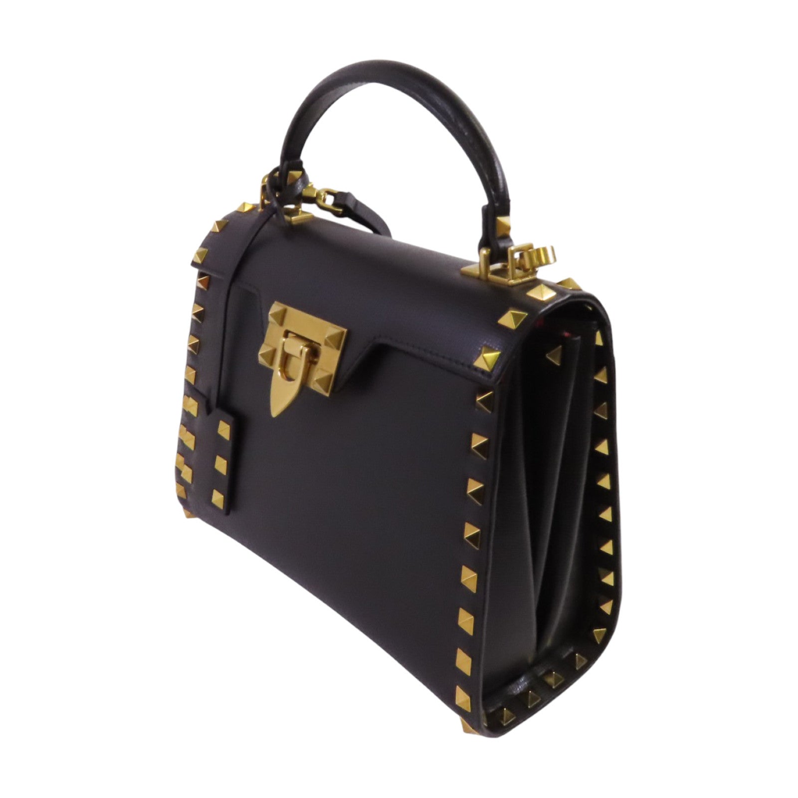 Valentino 牛皮皮革Garavani Alcove金扣手挽肩背兩用袋