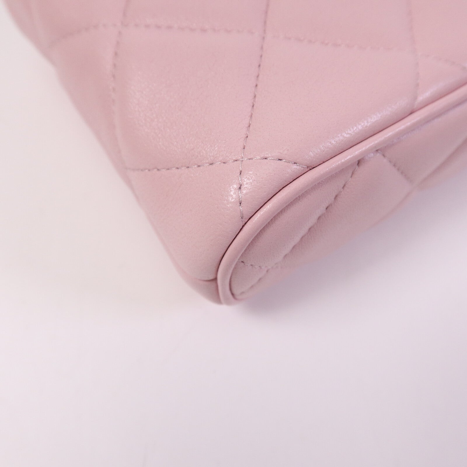 CHANEL 羊皮皮革Shoulder Bag金扣鏈帶肩背袋