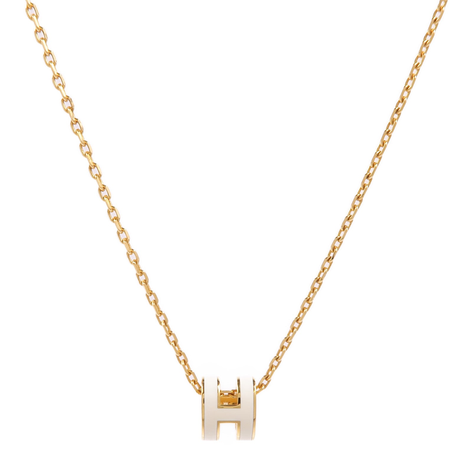 HERMES 金屬金Pop H Mini Necklace項鍊