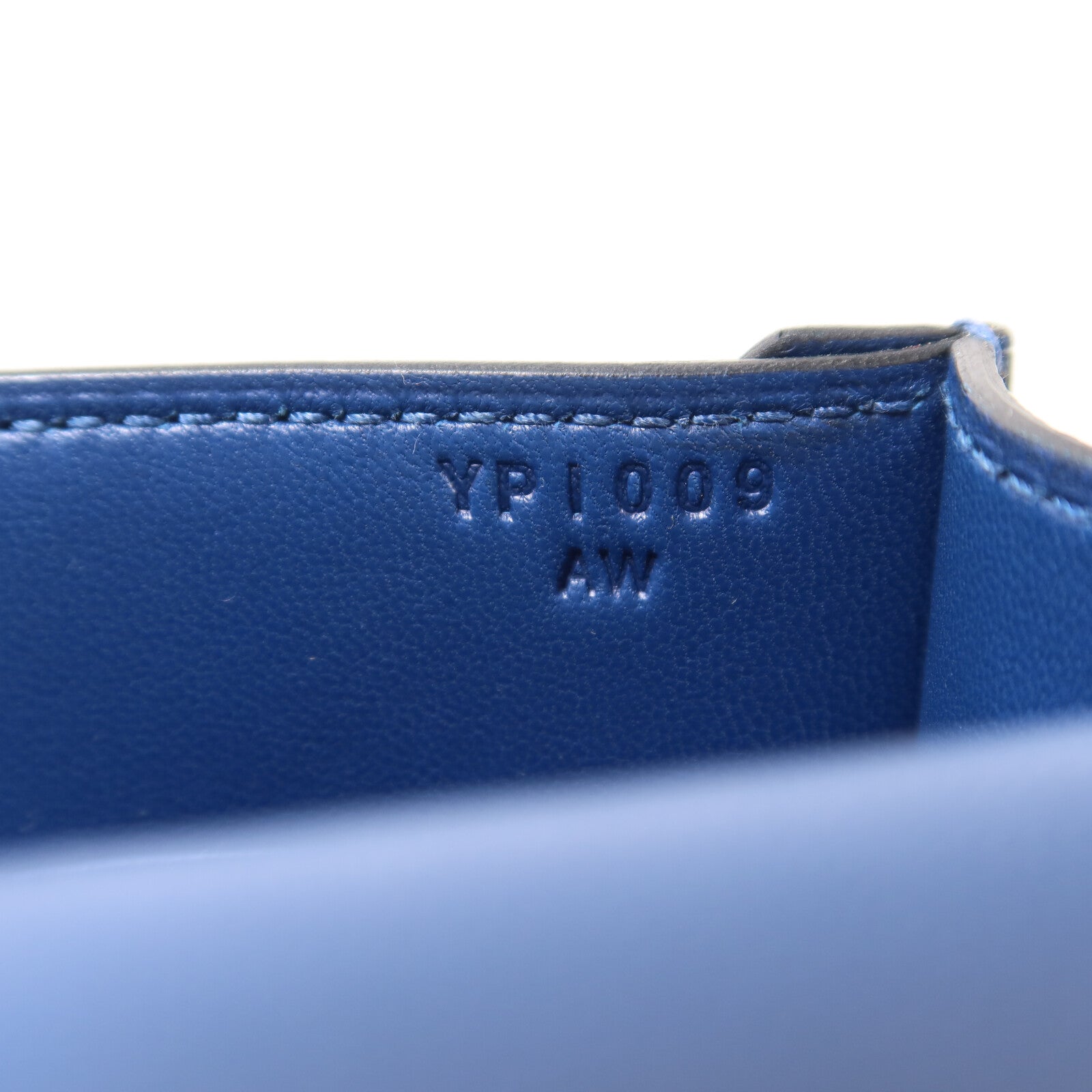 HERMES Chevre皮革Verrou Mini肩背袋Bleu Agate