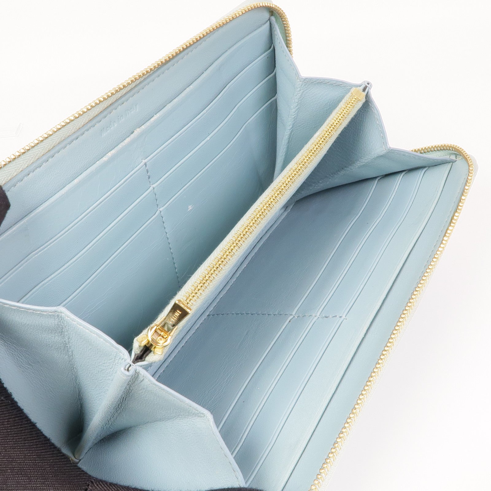 CELINE 牛皮皮革Wallet金扣長錢包