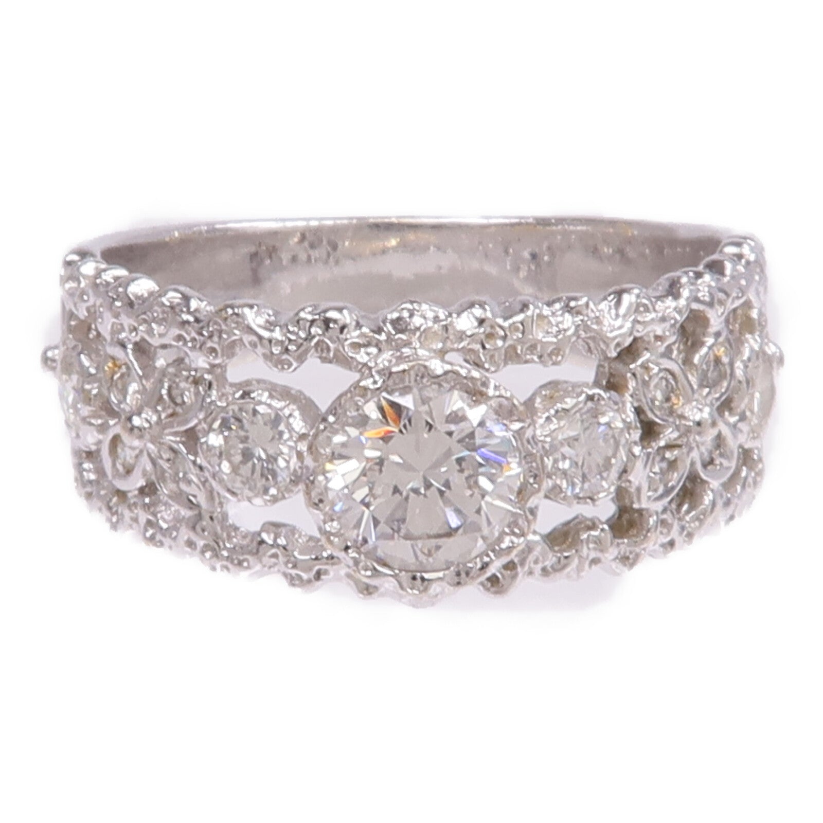 JEWELRY 【激減優惠】18K白金Diamond Ring鑽石戒指US#6.25