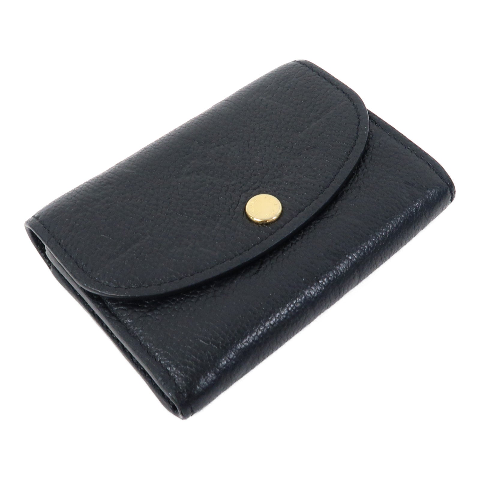 LOUIS VUITTON Monogram Empreinte Rosalie金扣零錢包黑色