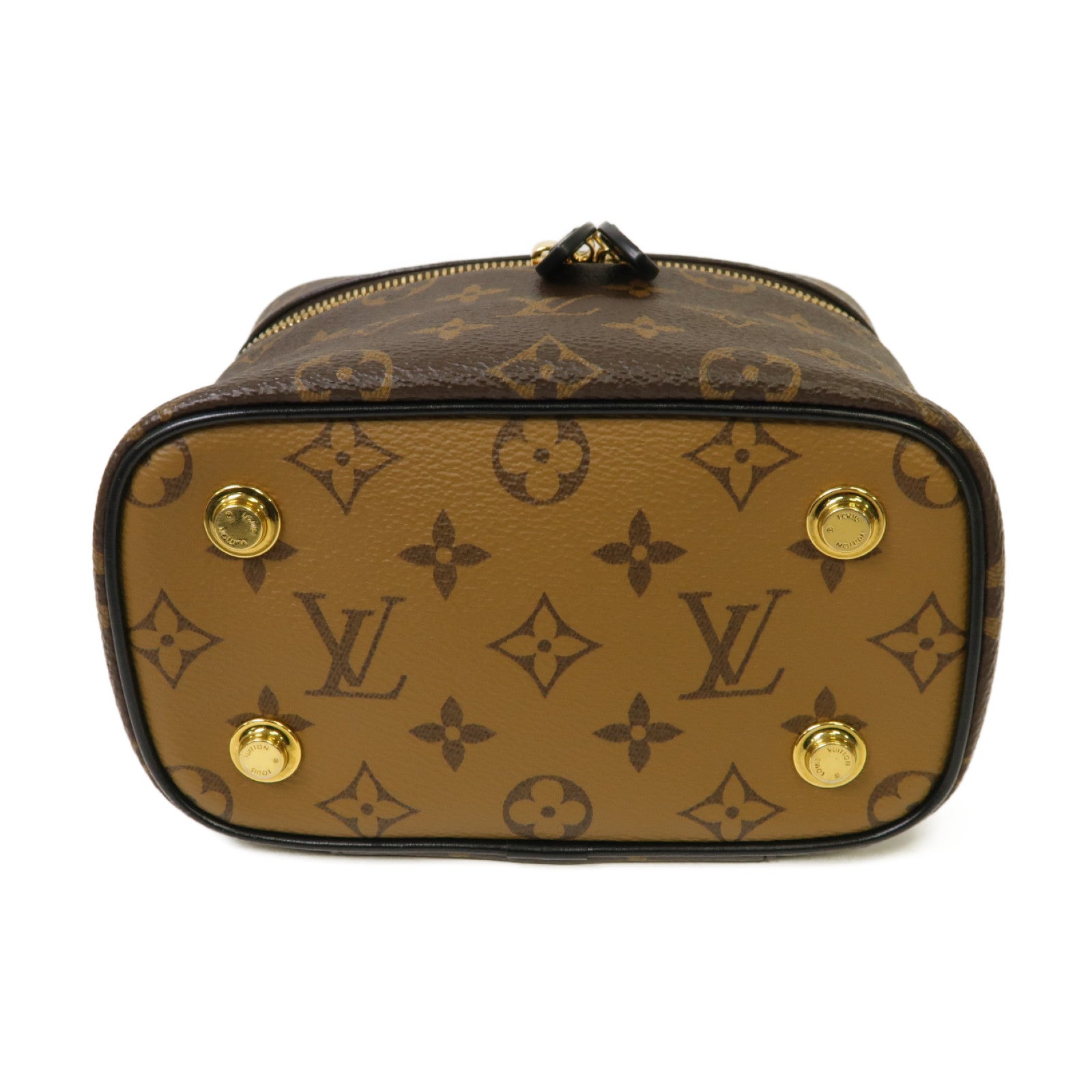 LOUIS VUITTON Monogram Vanity NV金扣手挽肩背兩用袋啡色