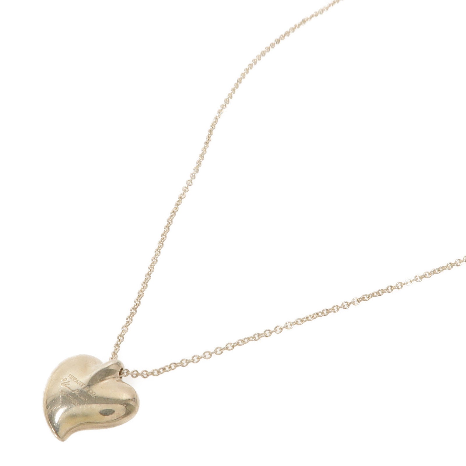 TIFFANY＆CO 【激減優惠】925純銀Elsa Peretti Full Heart Necklace項鍊