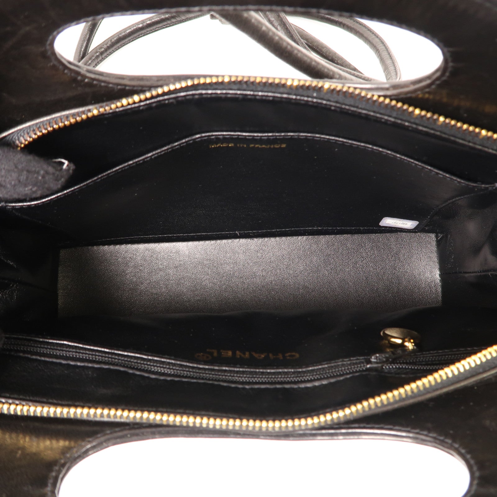 CHANEL 羊皮皮革Shoulder Bag金扣手挽肩背兩用袋
