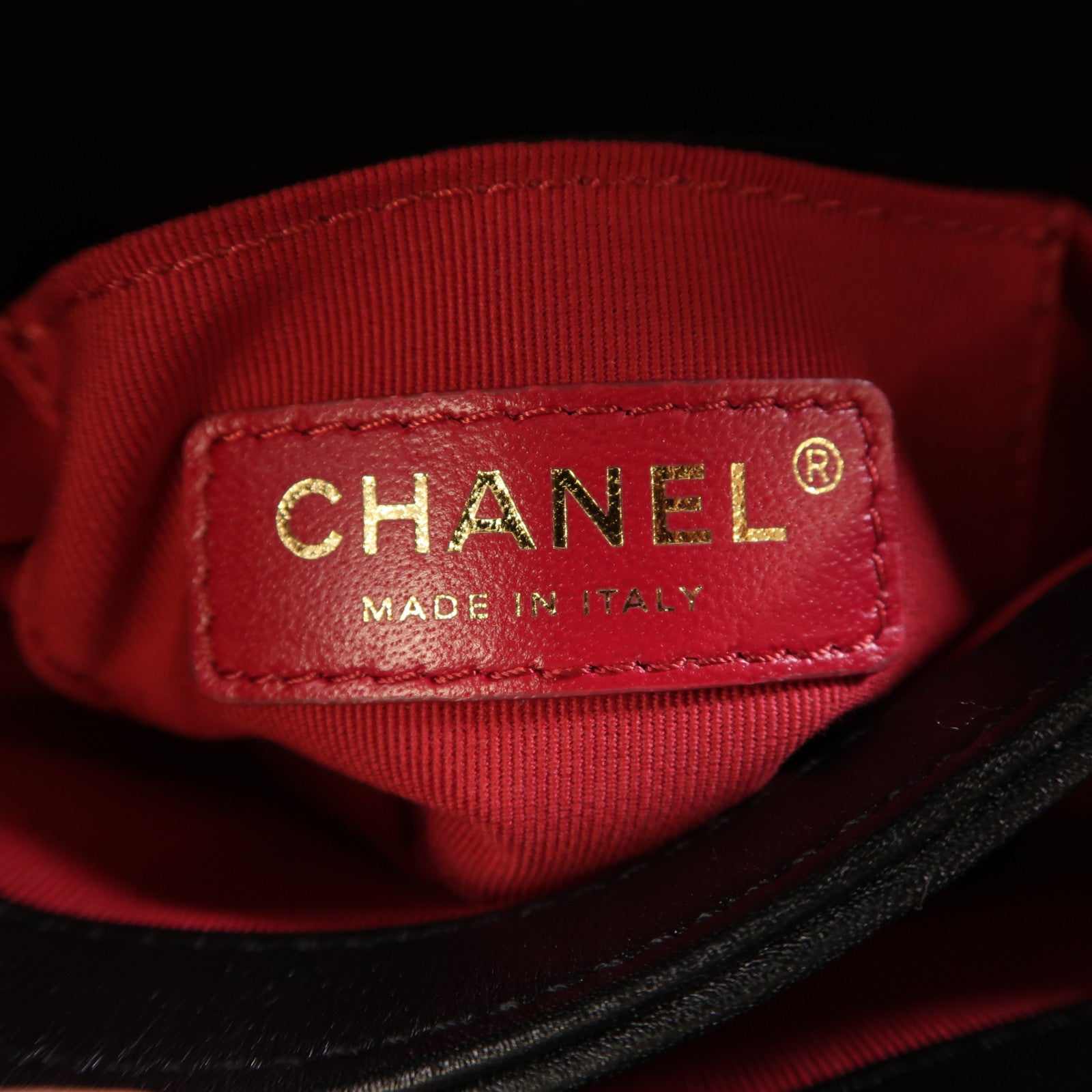 CHANEL 牛皮皮革2 Way Shoulder金扣肩背袋