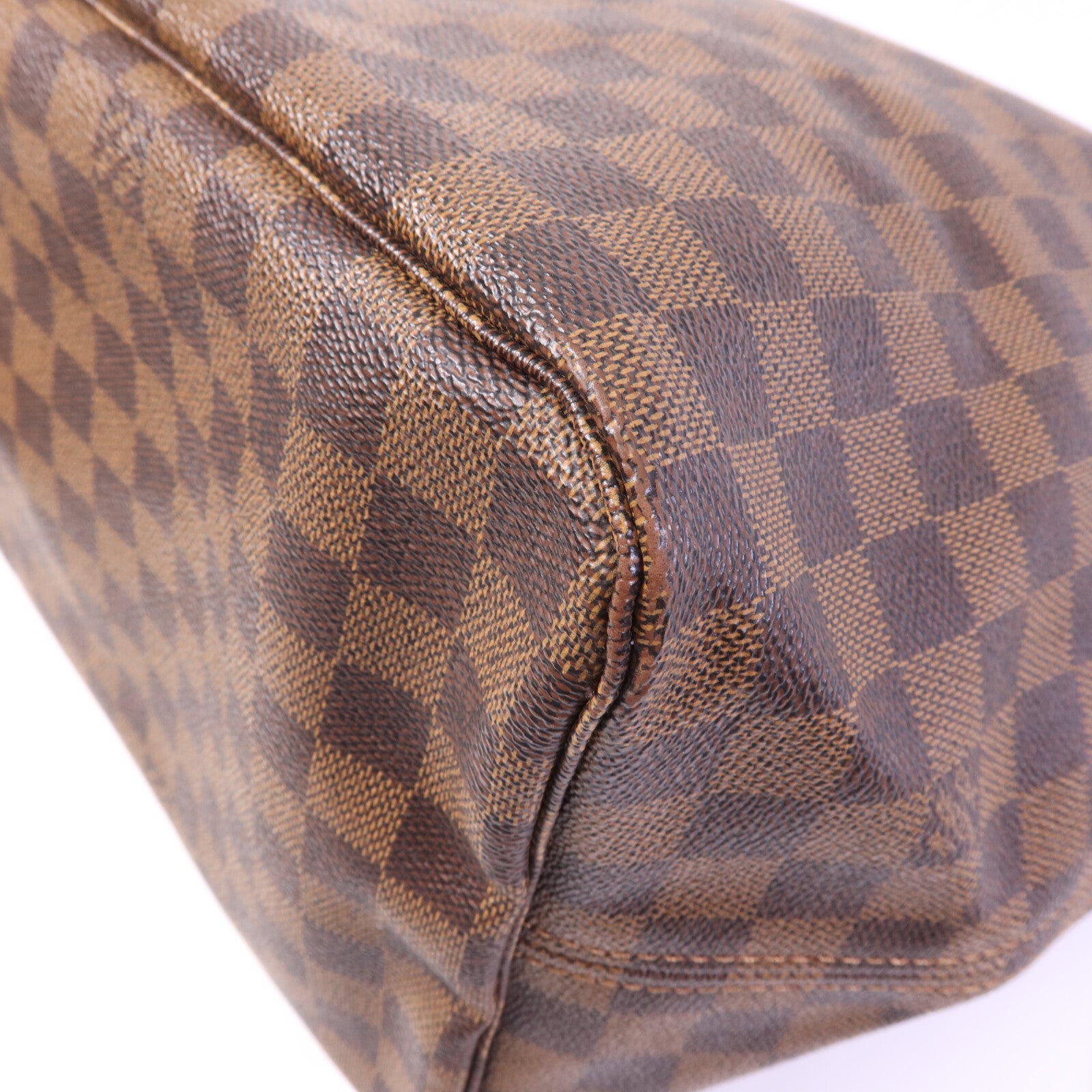 LOUIS VUITTON Damier Neverfull GM金扣肩背袋