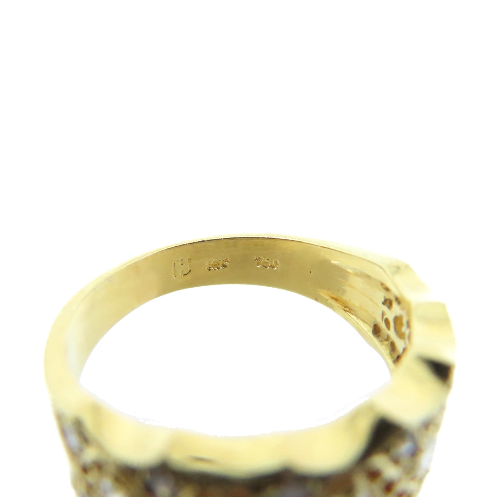 JEWELRY 【激減優惠】18K黃金/鑽石Diamond Ring戒指US#5.25