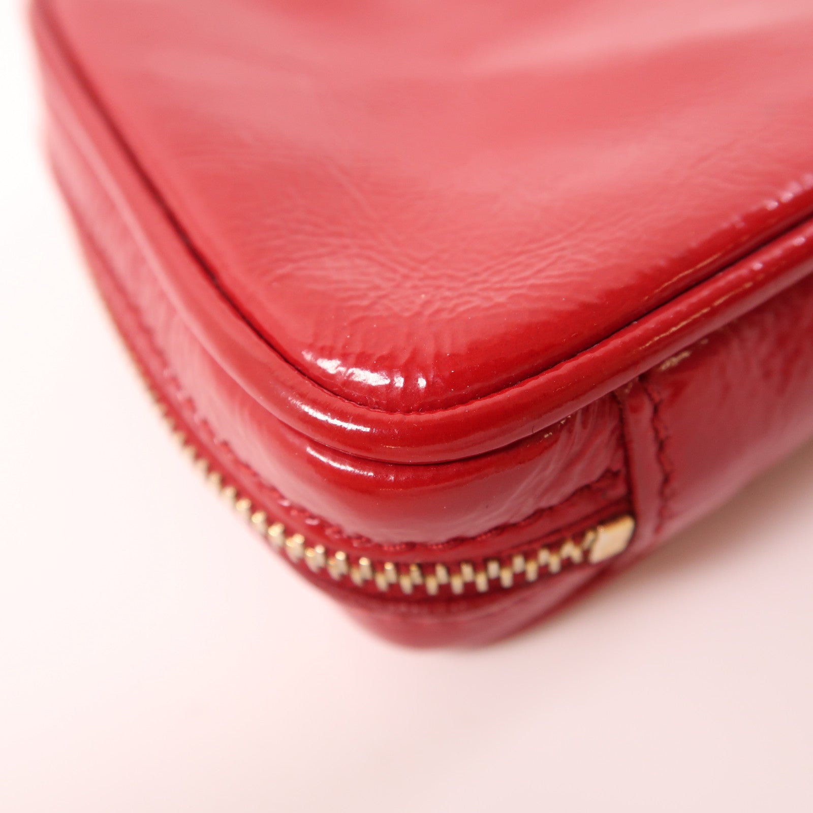 SAINT LAURENT 漆皮皮革Clutch Bag金扣手拿包