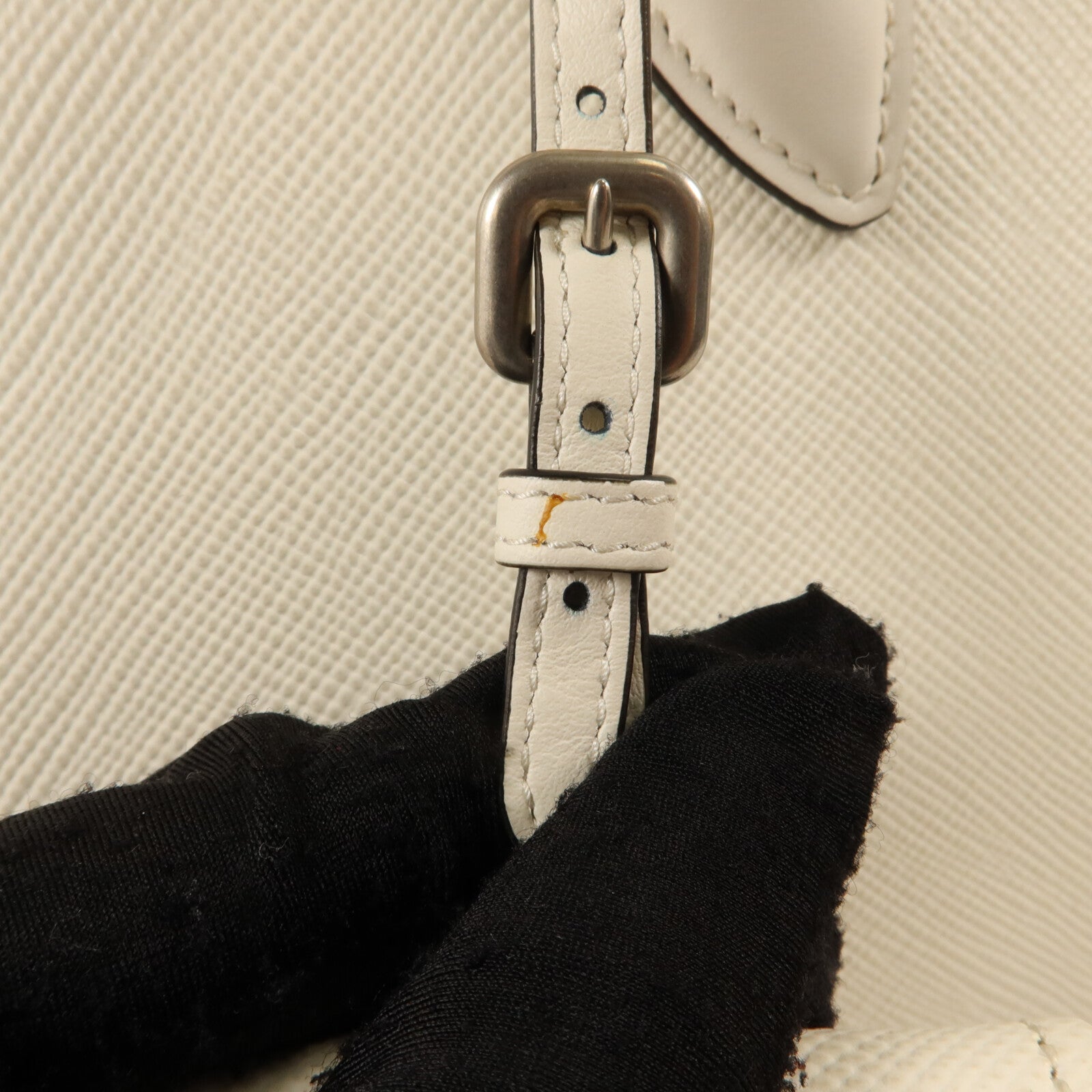 PRADA Saffiano皮革Robot 2 Way Bag手挽肩背兩用袋