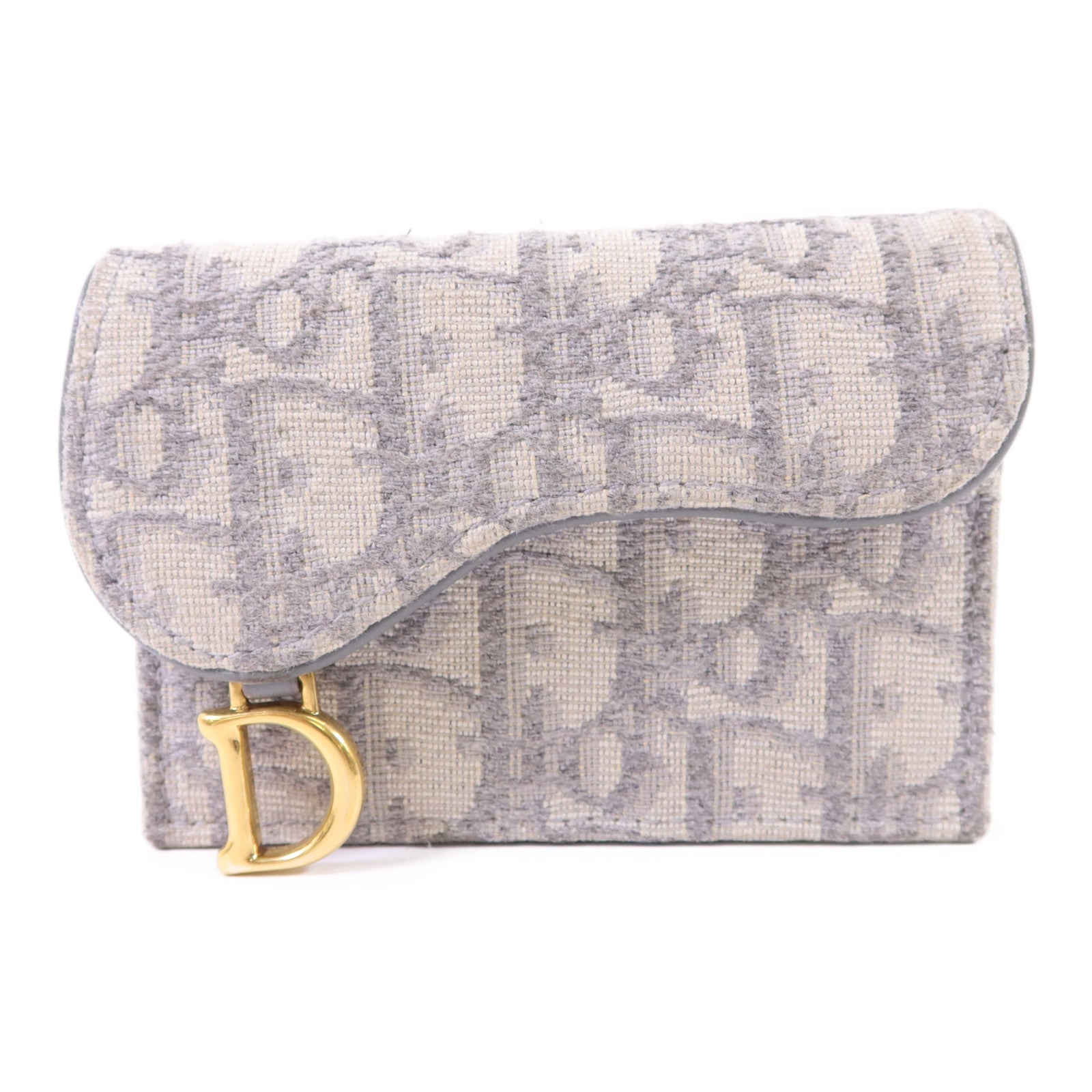 Dior 帆布Saddle Bloom Card Holder金扣卡片套