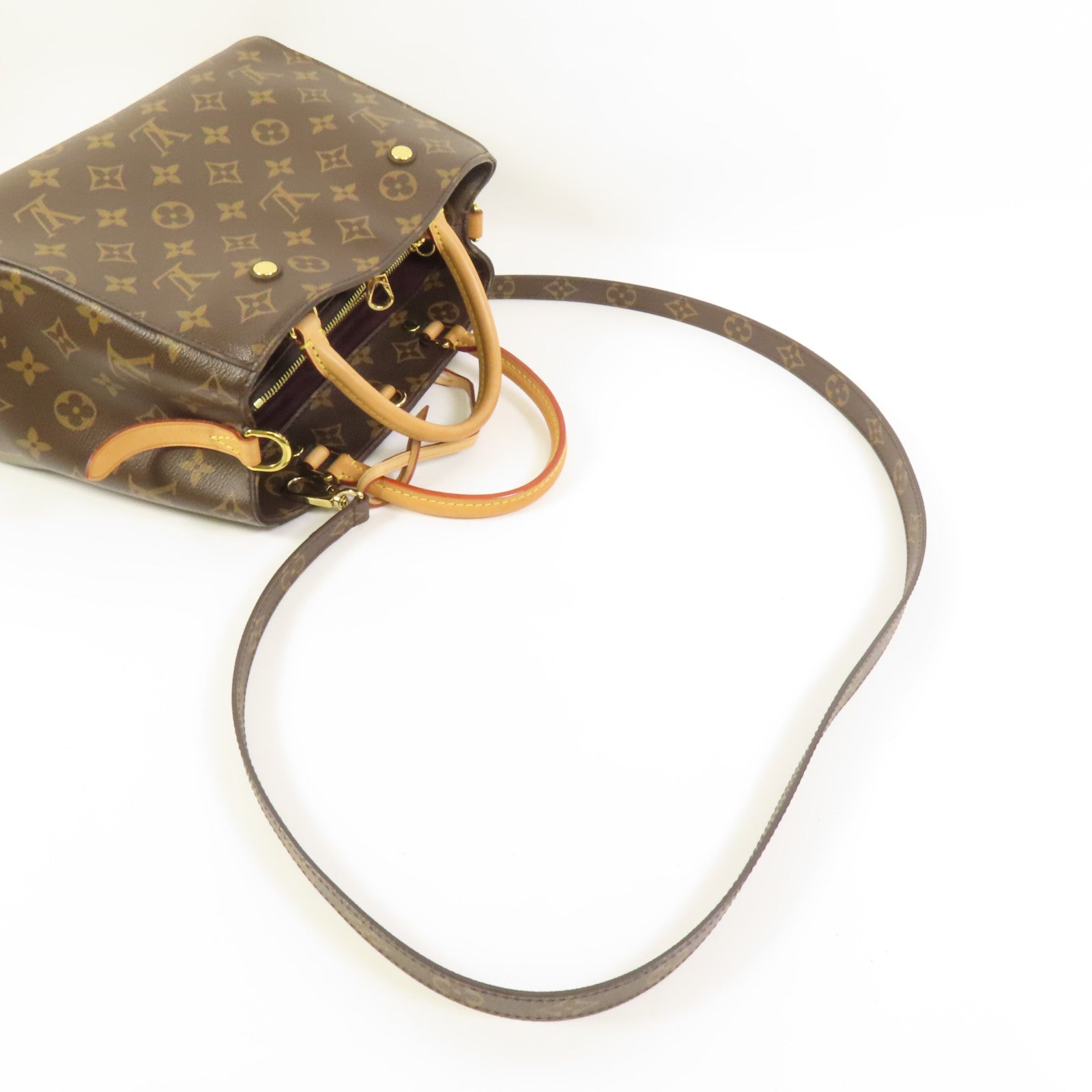 LOUIS VUITTON Monogram Montaigne BB金扣手挽肩背兩用袋