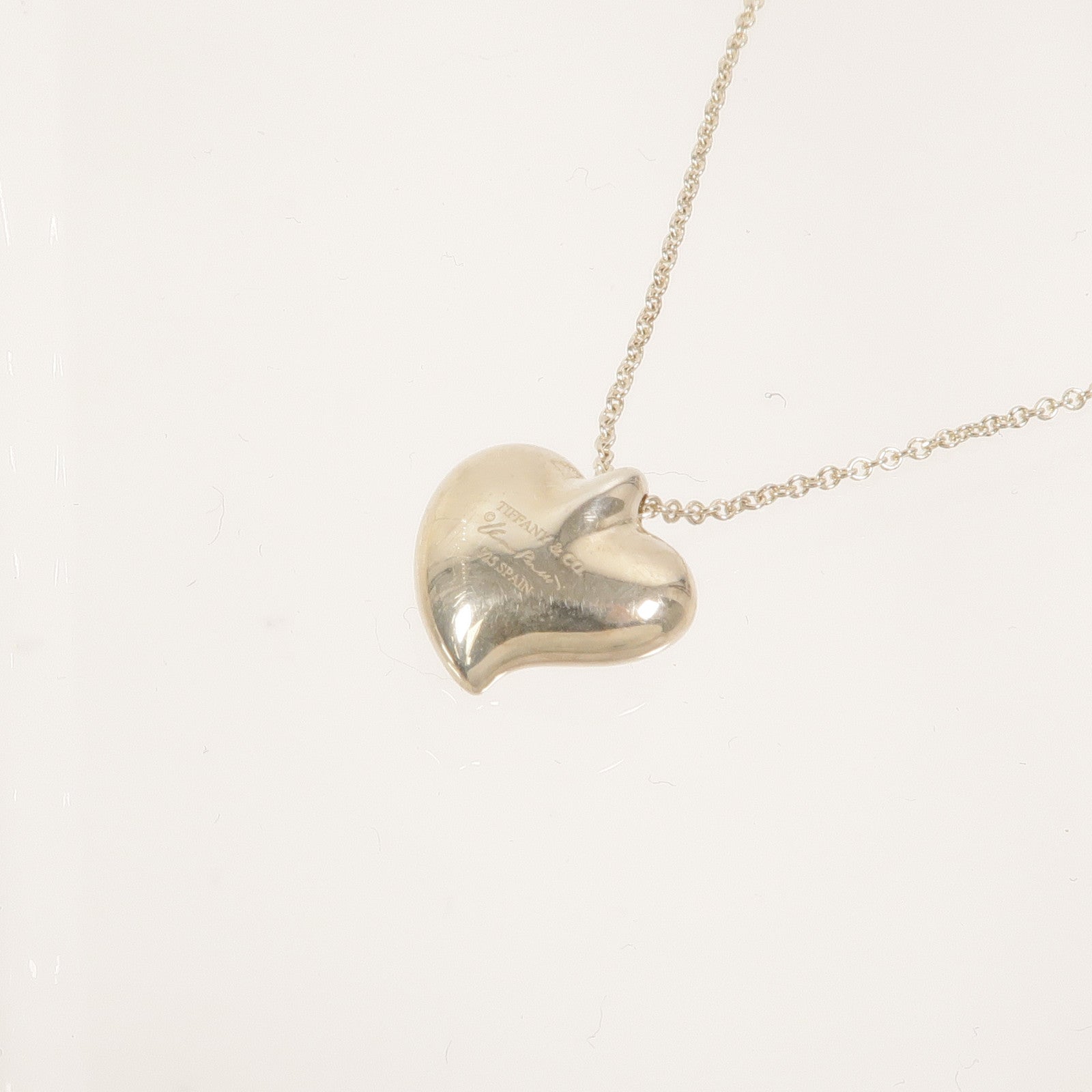 TIFFANY＆CO 【激減優惠】925純銀Elsa Peretti Full Heart Necklace項鍊