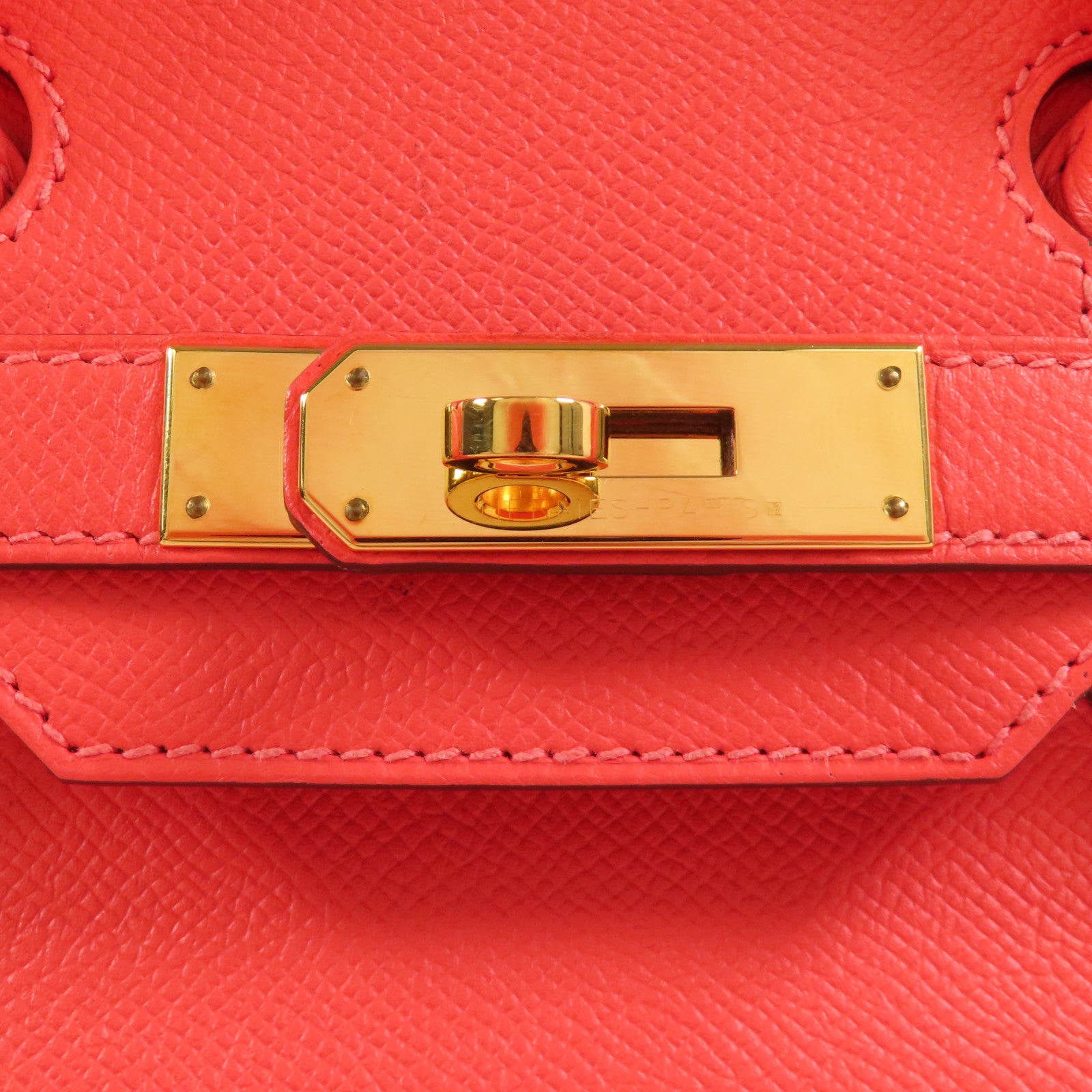 HERMES Epsom皮革Birkin 30金扣手挽袋Rose Jaipur