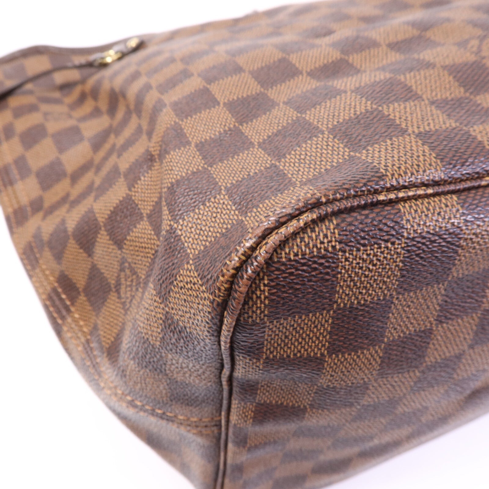 LOUIS VUITTON Damier Neverfull GM金扣肩背袋
