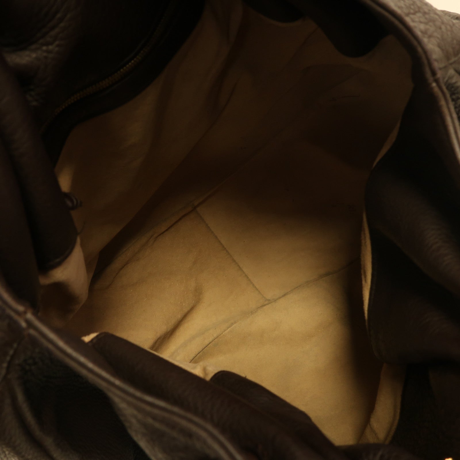BOTTEGA VENETA 織紋皮革Shoulder Bag金扣肩背袋啡色
