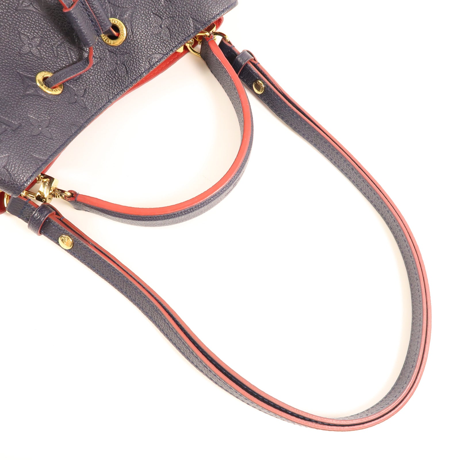 LOUIS VUITTON Monogram Empreinte Neo Noe MM金扣手挽肩背兩用袋