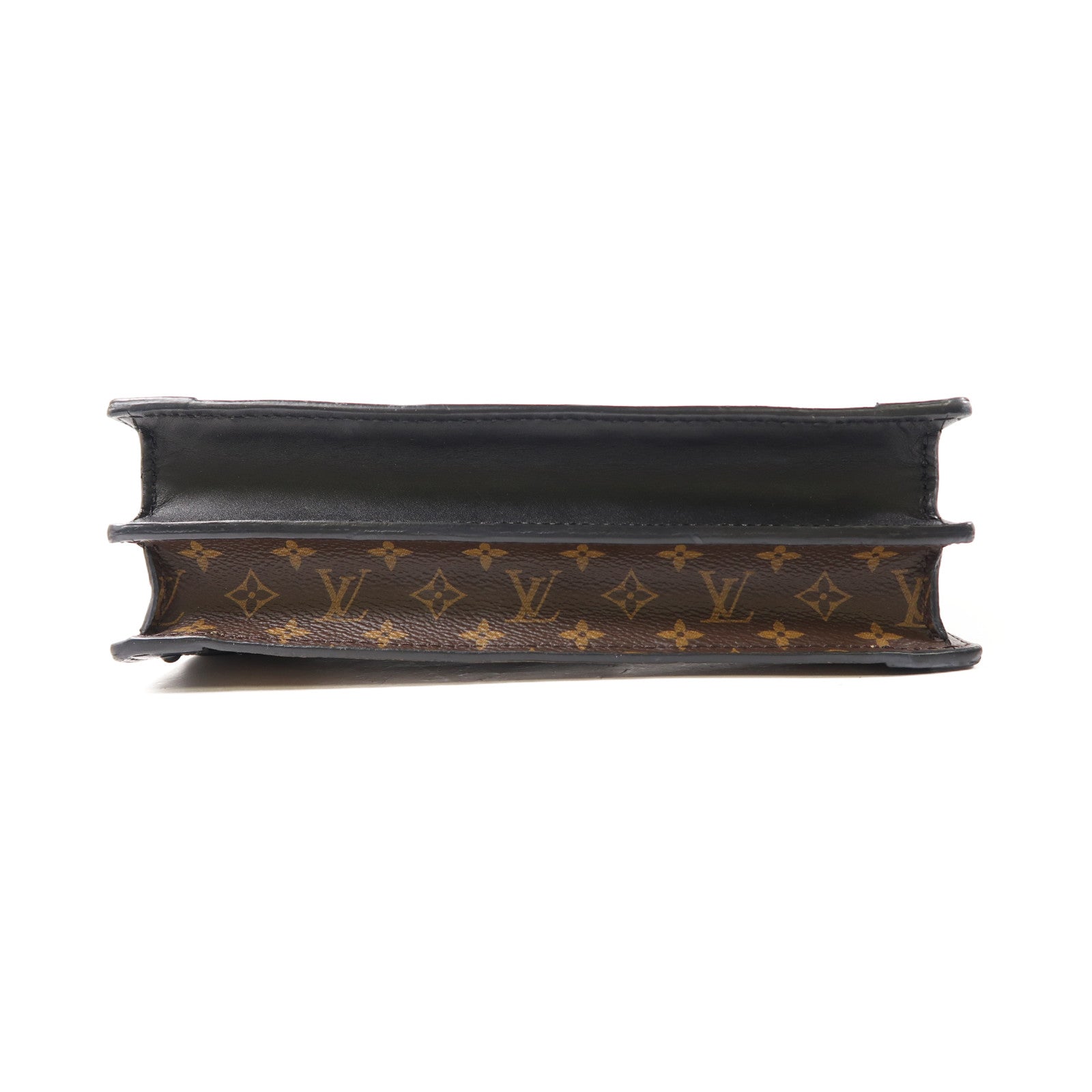 LOUIS VUITTON 【激減優惠】Monogram Trunk Clutch金扣肩背袋啡色