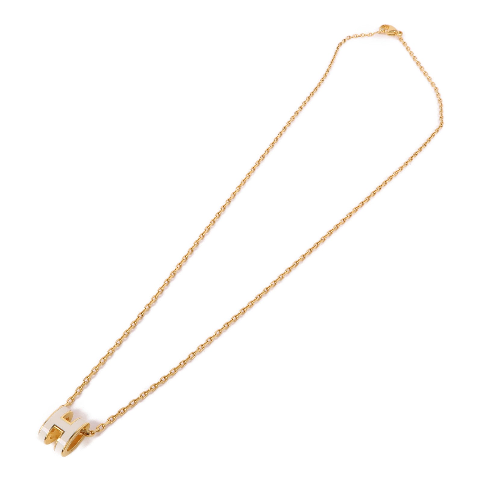 HERMES 金屬金Pop H Mini Necklace項鍊