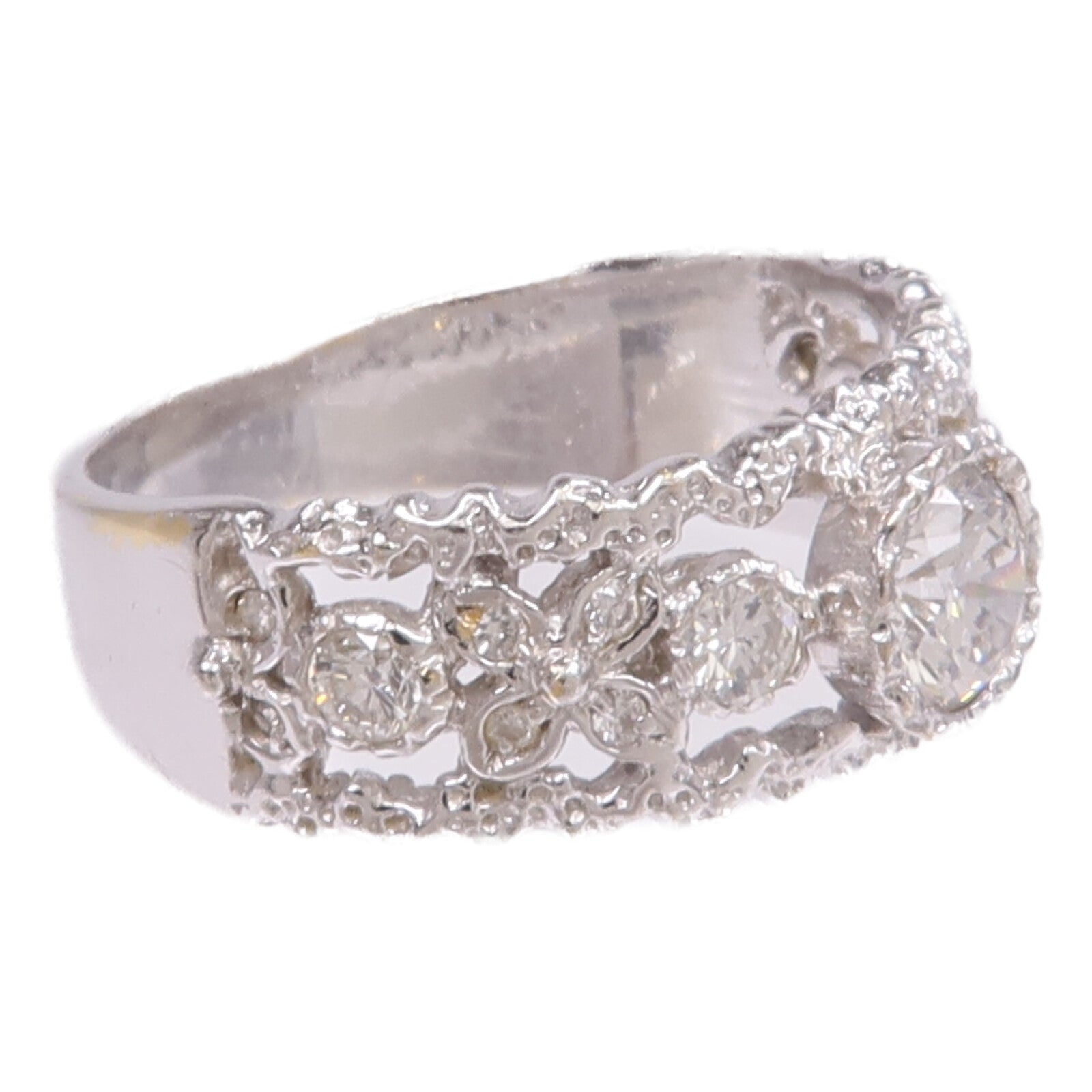 JEWELRY 【激減優惠】18K白金Diamond Ring鑽石戒指US#6.25