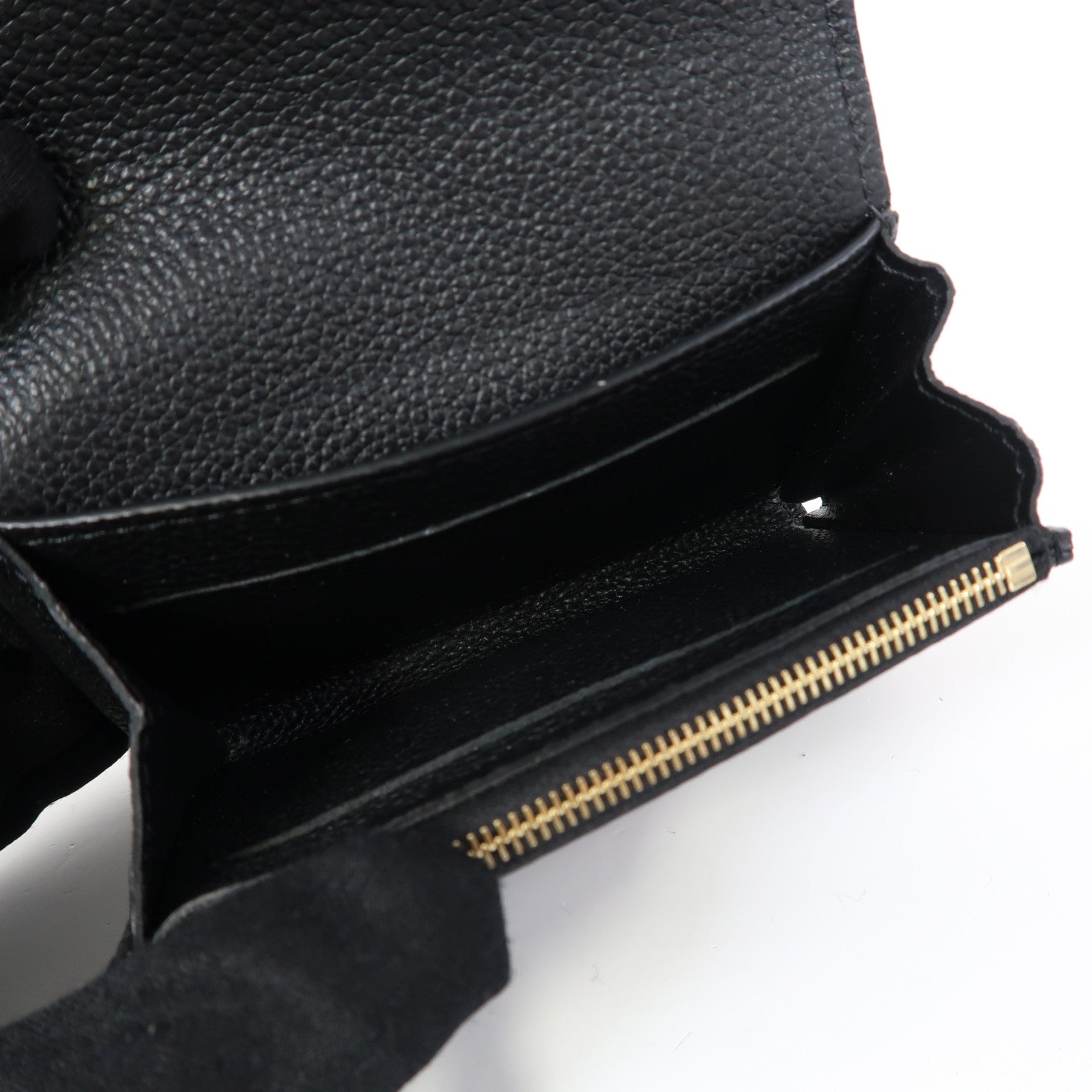 LOUIS VUITTON Monogram Empreinte Rosalie金扣零錢包黑色