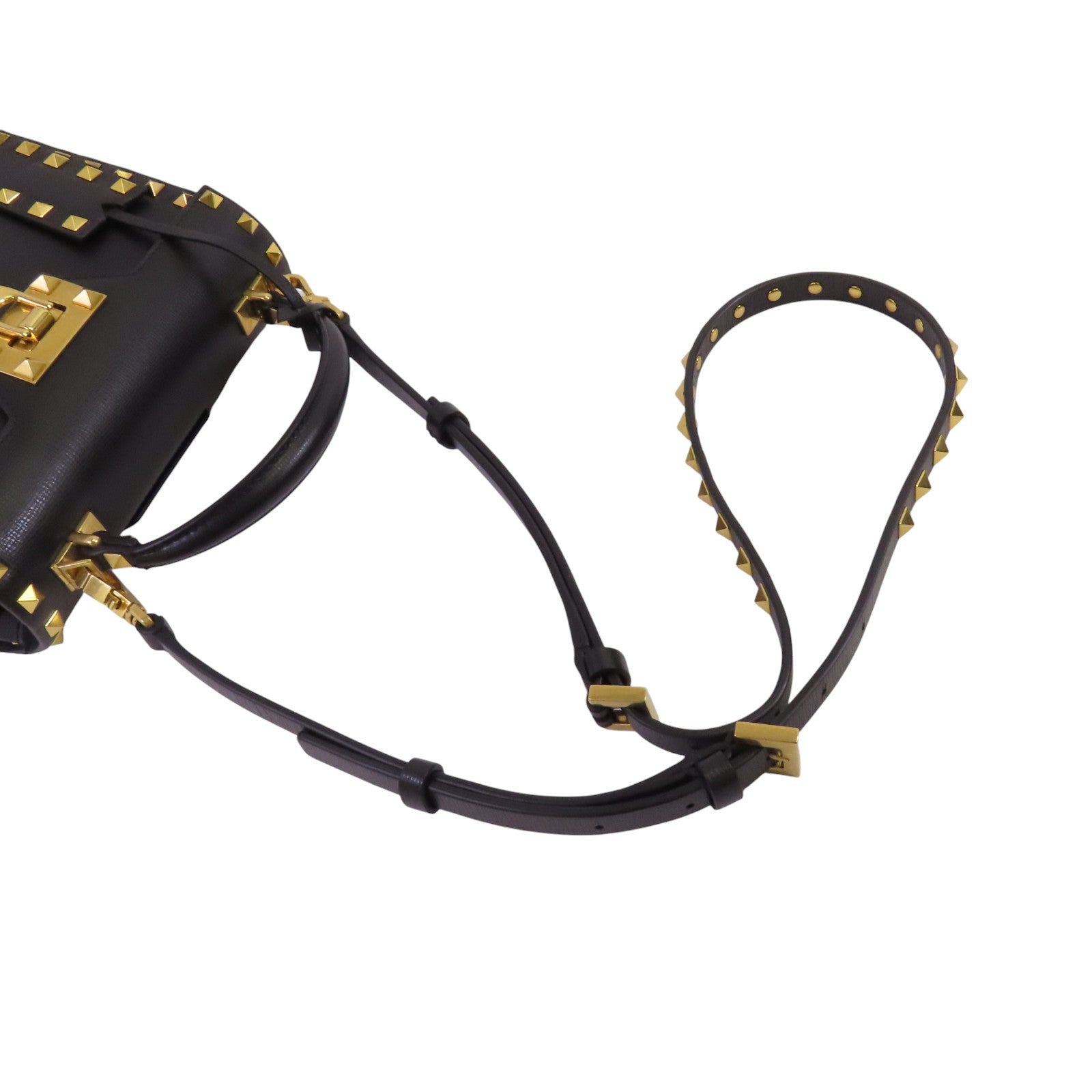 Valentino 牛皮皮革Garavani Alcove金扣手挽肩背兩用袋