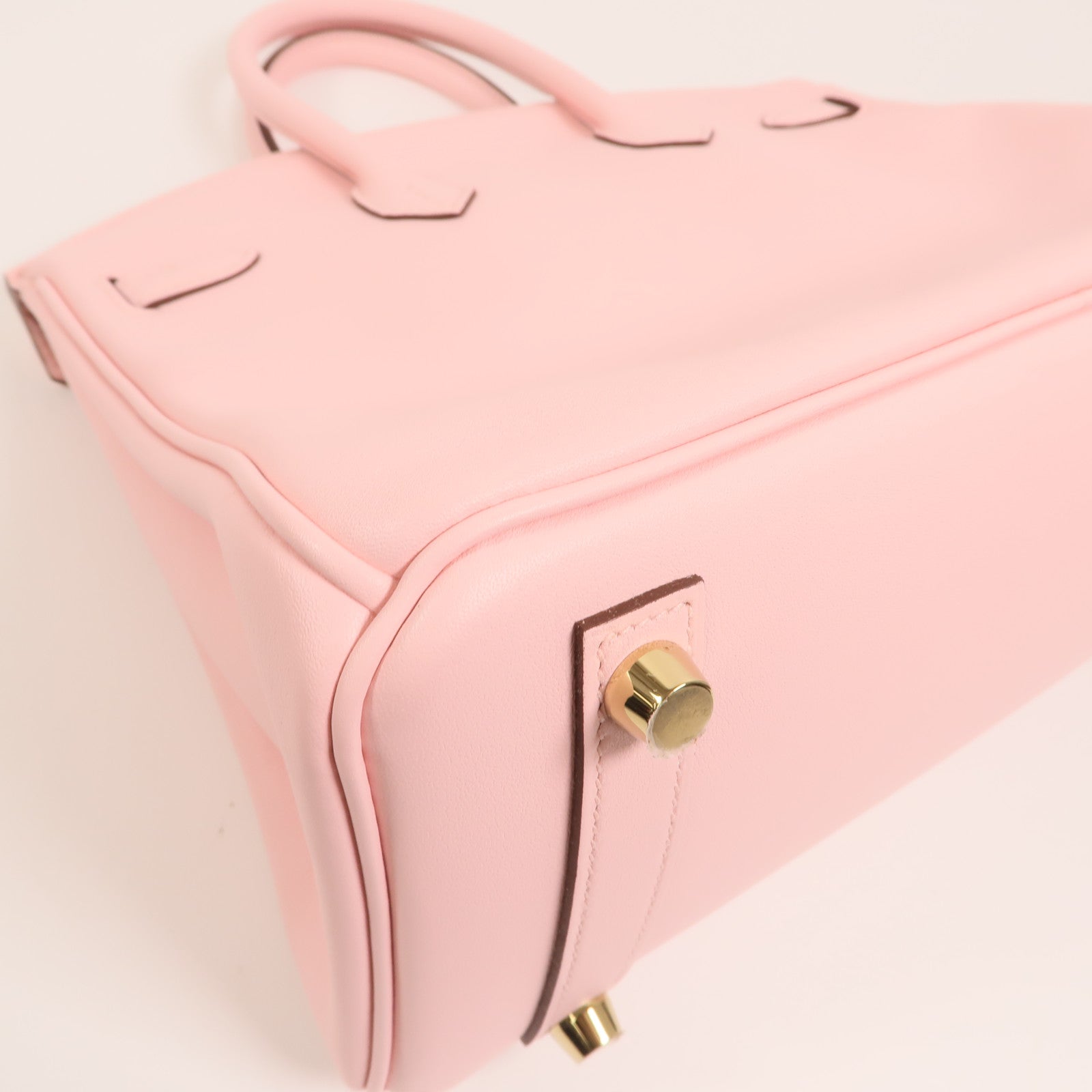 HERMES Swift皮革Birkin 25金扣手挽袋Rose Sakura