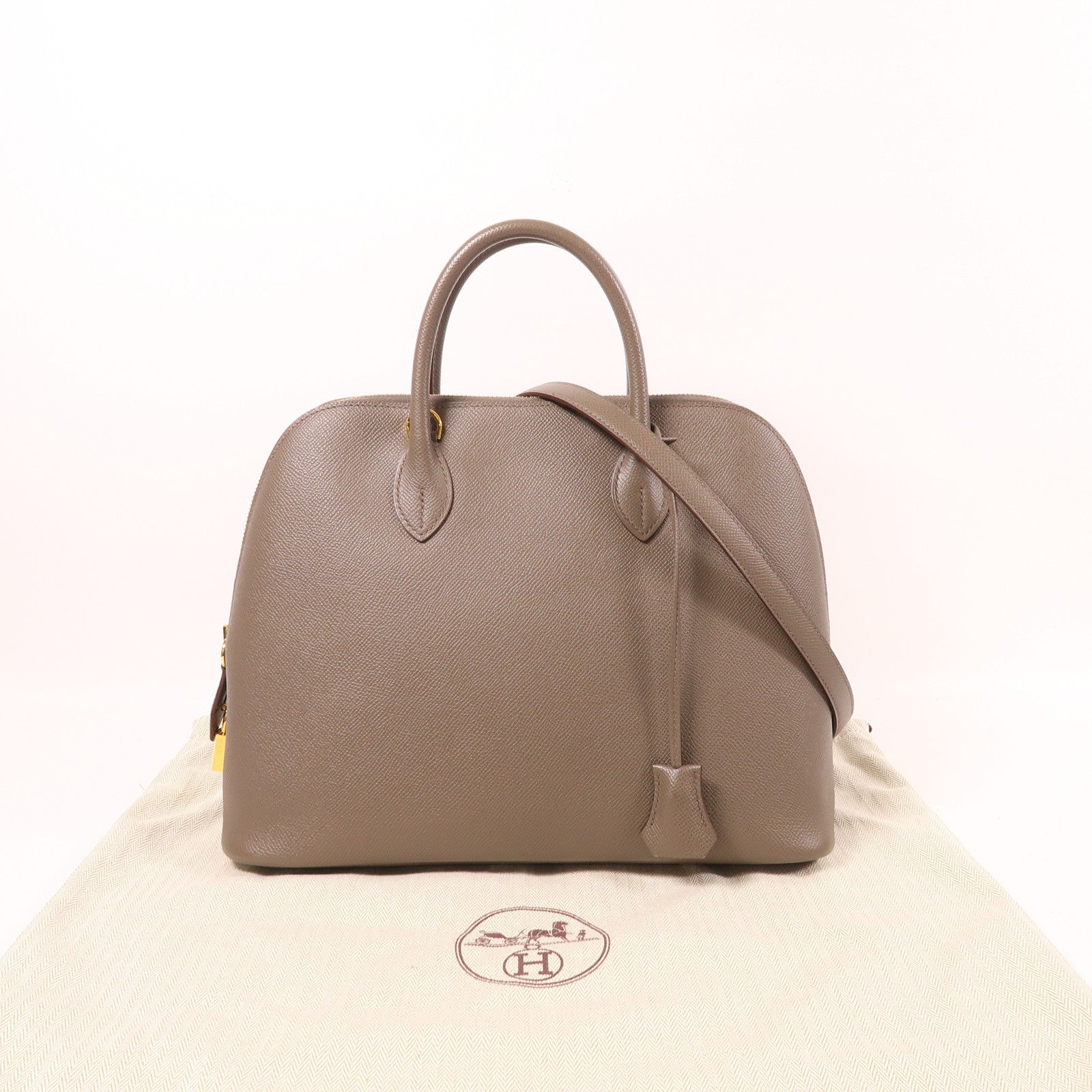 HERMES Epsom皮革Bolide 31金扣手挽肩背兩用袋