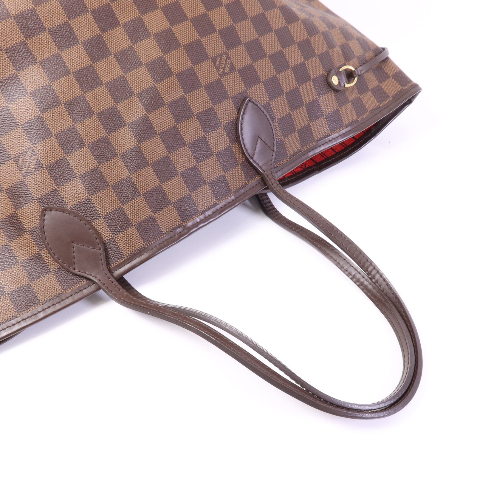 LOUIS VUITTON Damier Neverfull GM金扣肩背袋