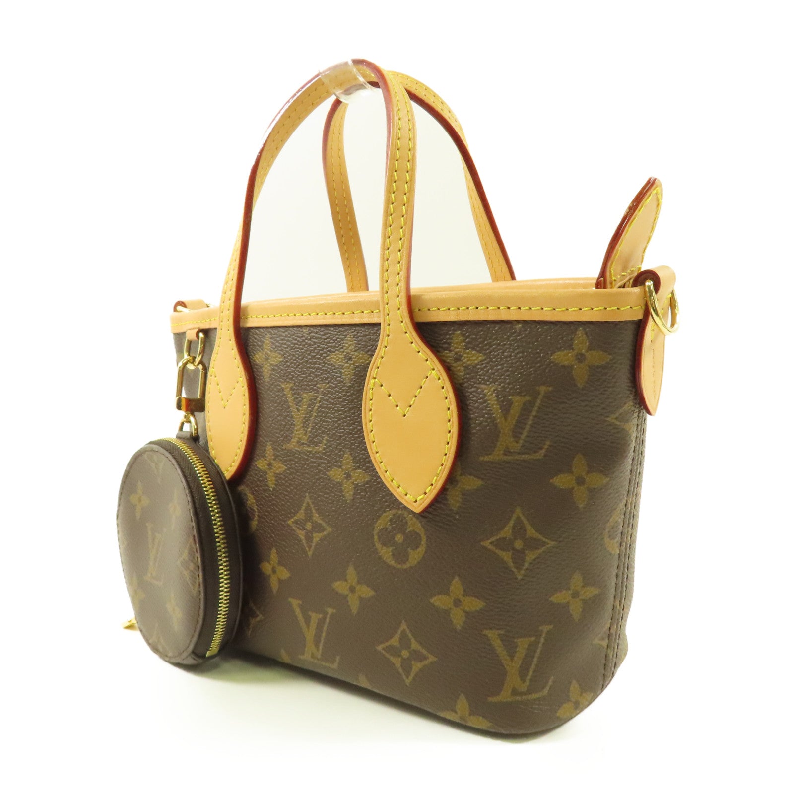 LOUIS VUITTON Monogram Neverfull BB金扣手挽肩背兩用袋