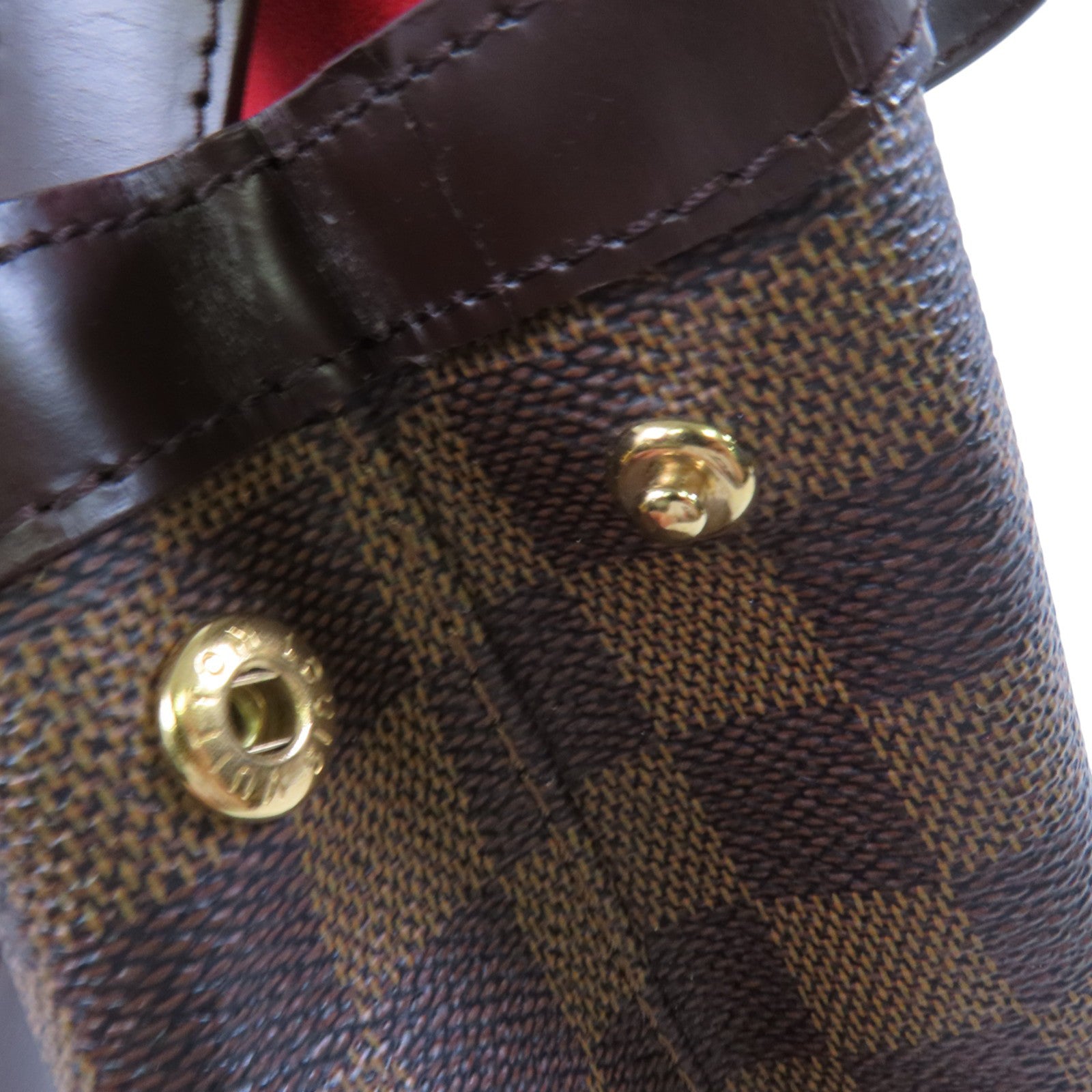 LOUIS VUITTON Damier Ebene Hampstead PM金扣肩背袋